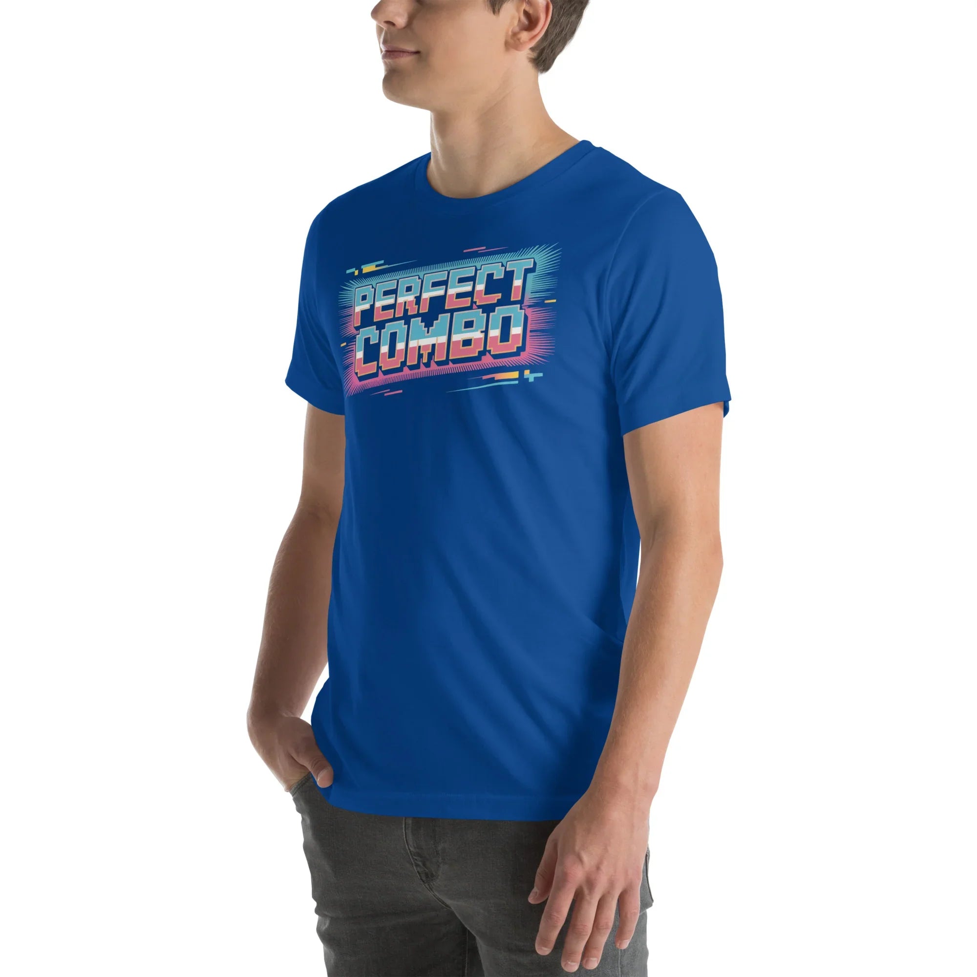 Perfect Combo Retro Arcade Graphic Tee – Pixel Power Burst Design - RaZits