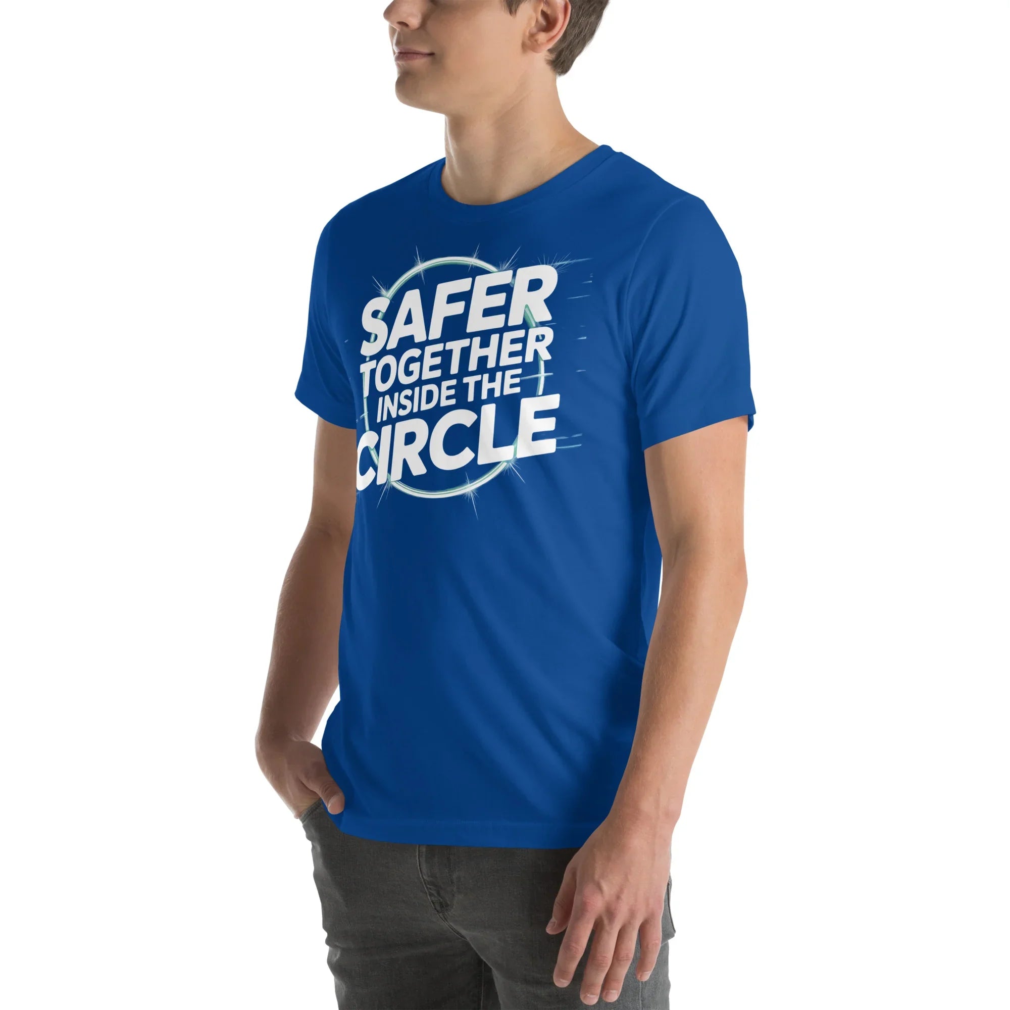 Safer Together Inside the Circle – Survival Zone Gamer T-Shirt - RaZits