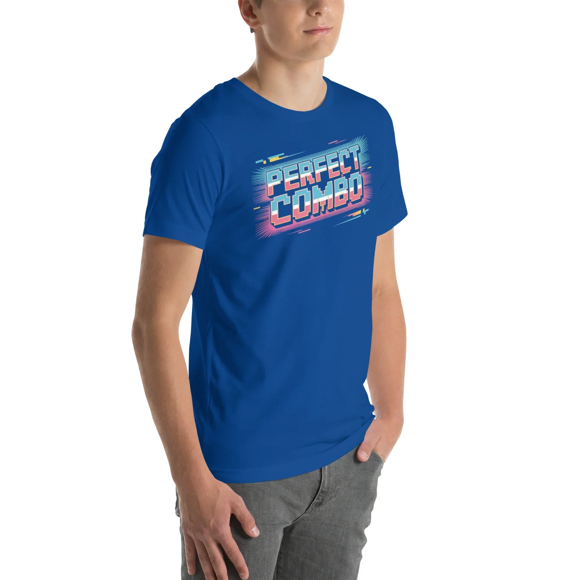 Perfect Combo Retro Arcade Graphic Tee – Pixel Power Burst Design - RaZits
