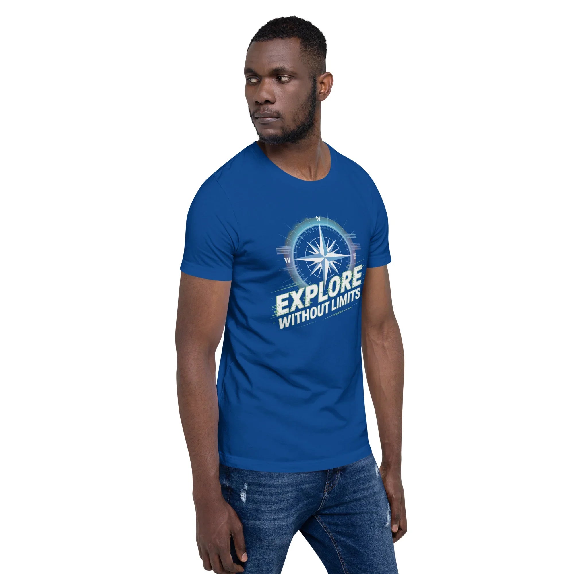 Explore Without Limits Compass T-Shirt – Adventure Open World Apparel - RaZits
