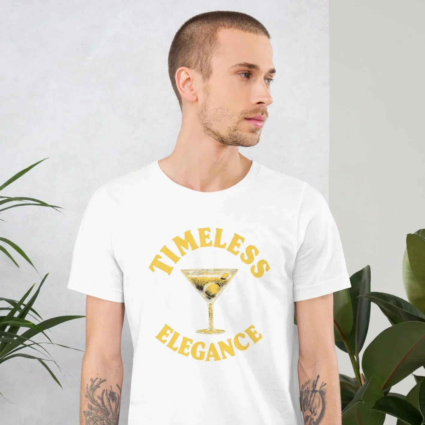 Timeless Elegance Cocktail Art Tee - RaZits
