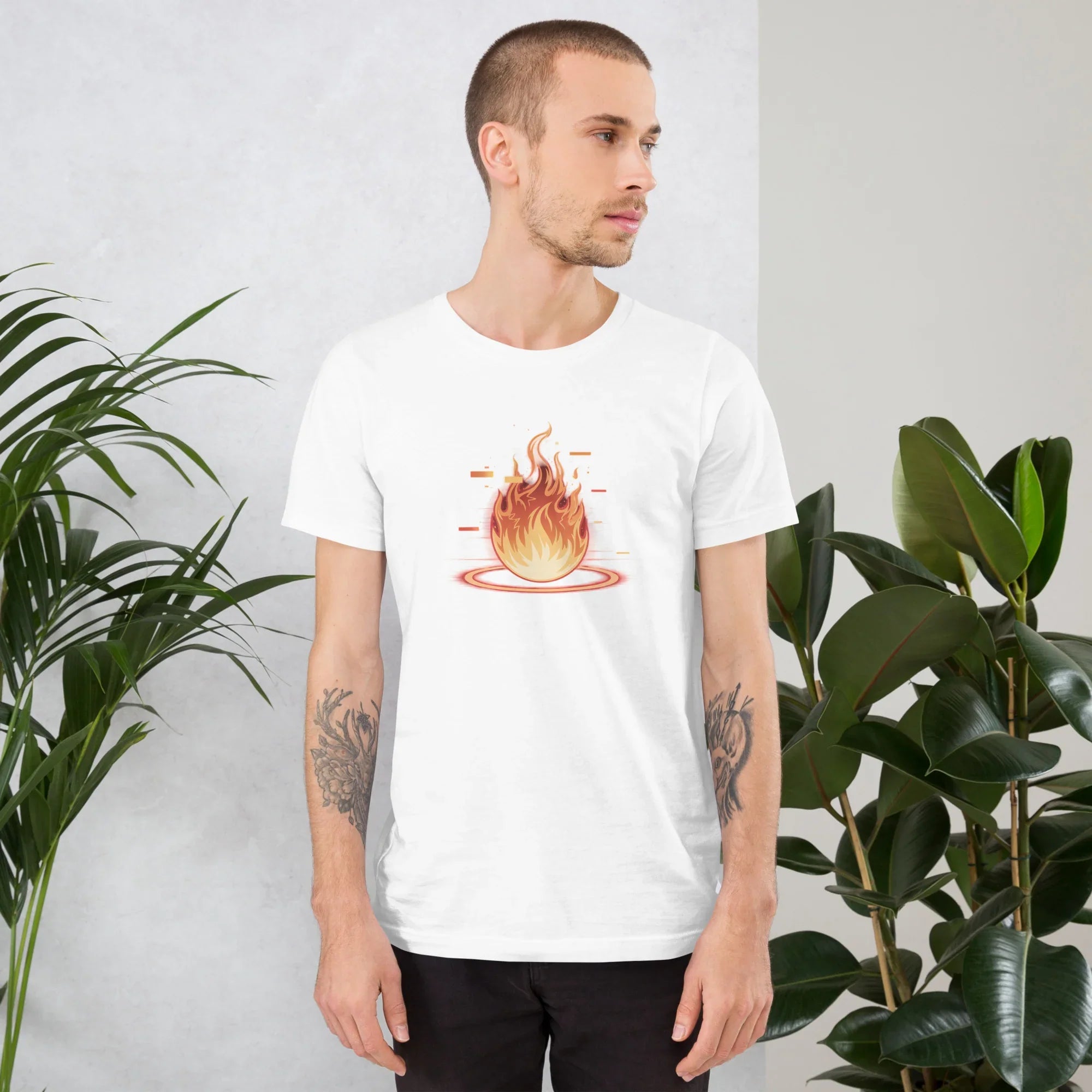 Fireball Graphic Shirt – Flame Energy Apparel for Action Fighters - RaZits