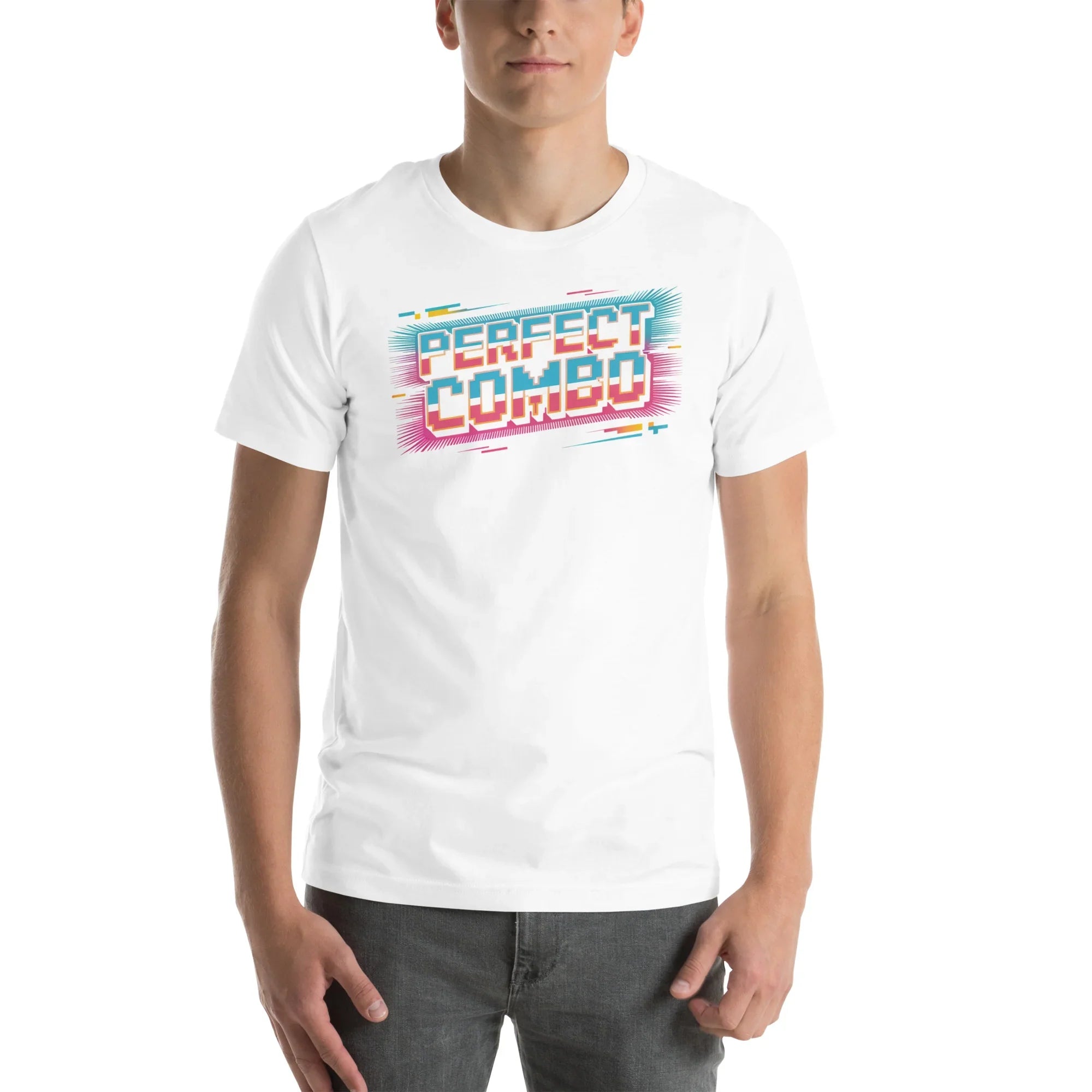 Perfect Combo Retro Arcade Graphic Tee – Pixel Power Burst Design - RaZits