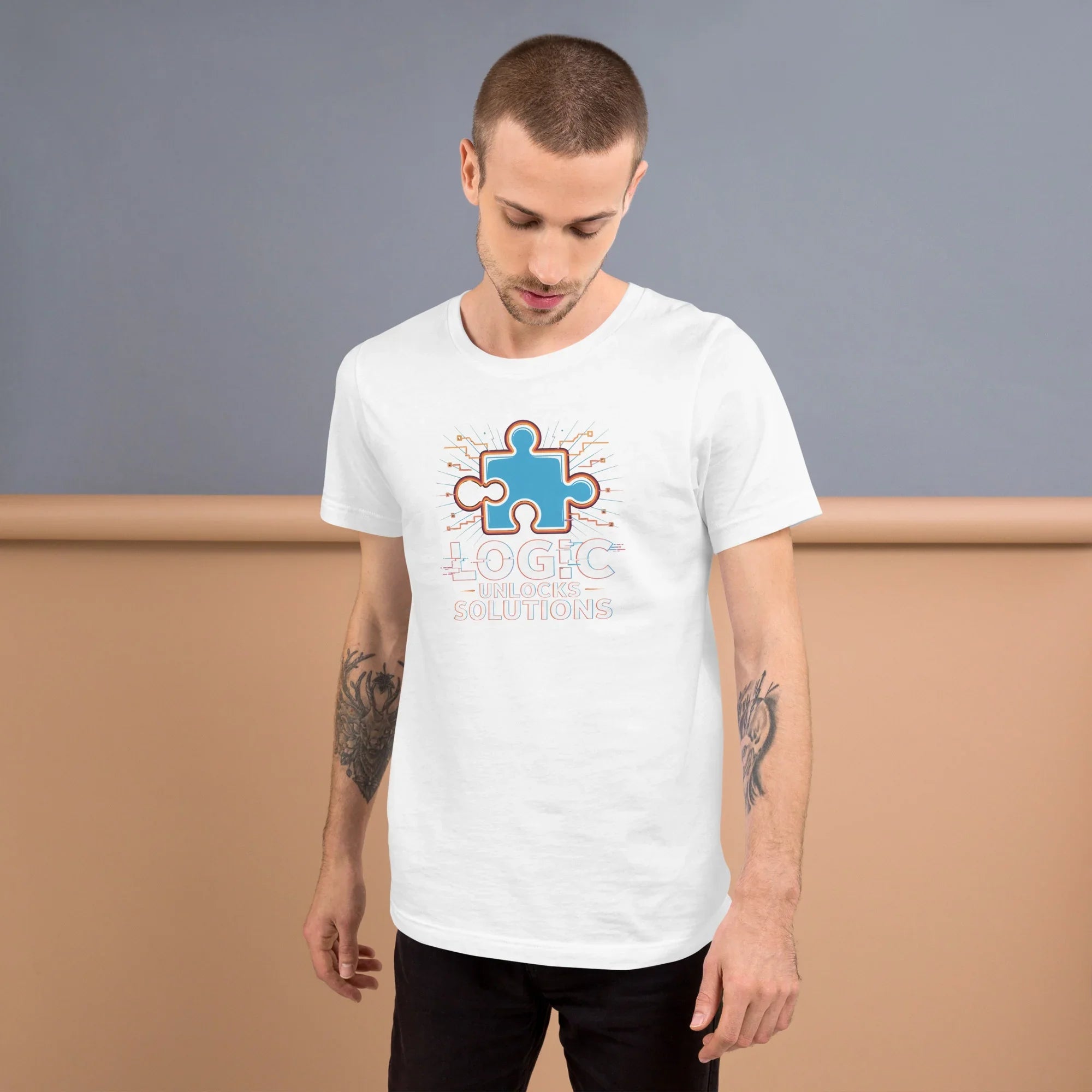 Logic Unlocks Solutions T-Shirt – Puzzle Solver Tee for Critical Thinkers - RaZits