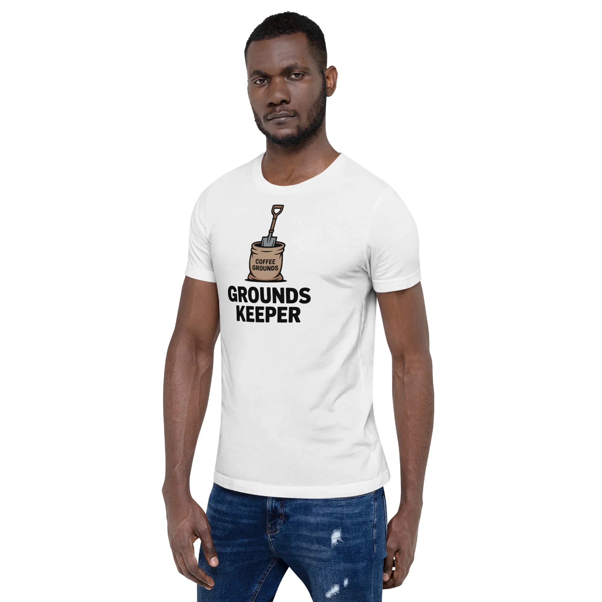 Grounds Keeper T-Shirt – Coffee Grounds Pun Design - RaZits