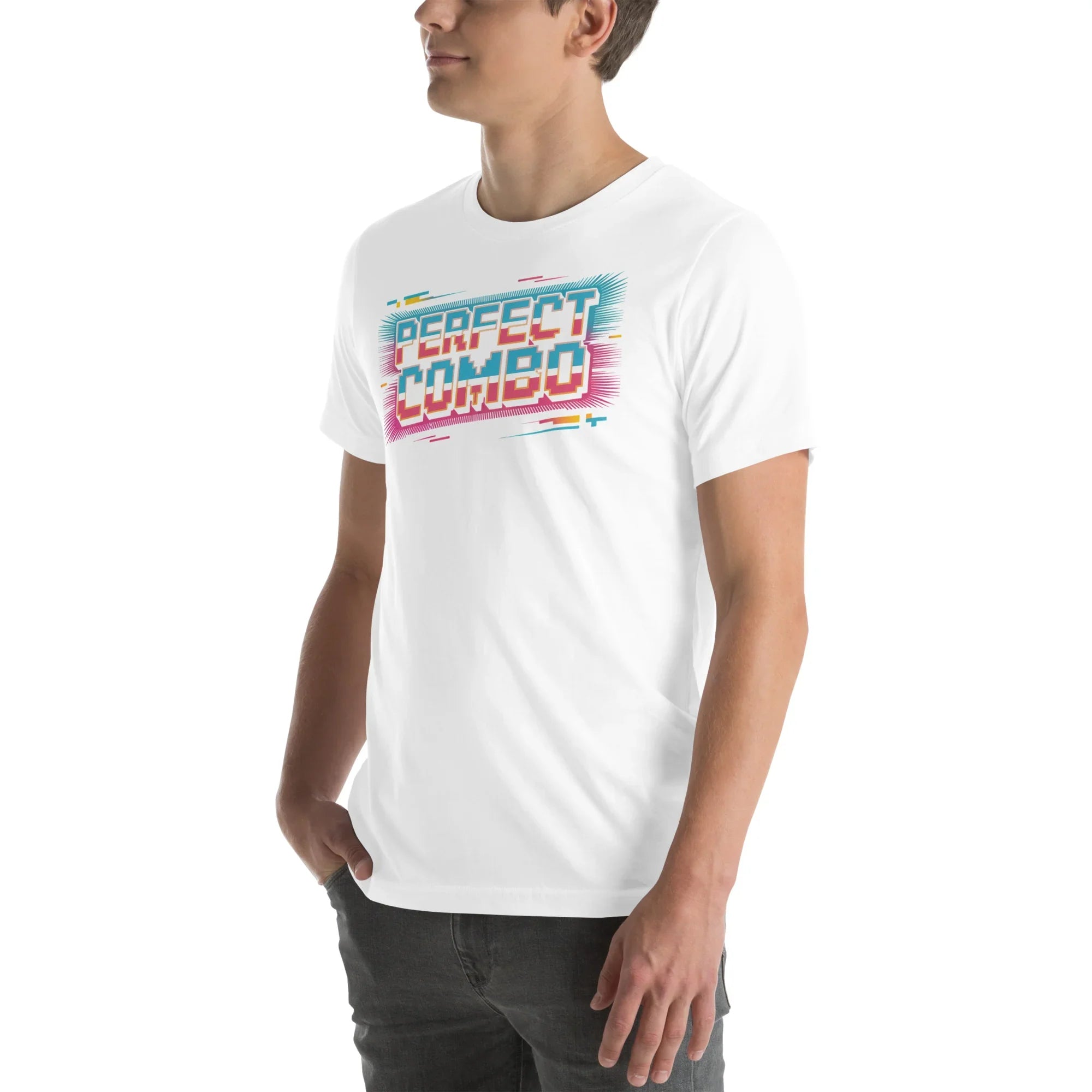 Perfect Combo Retro Arcade Graphic Tee – Pixel Power Burst Design - RaZits