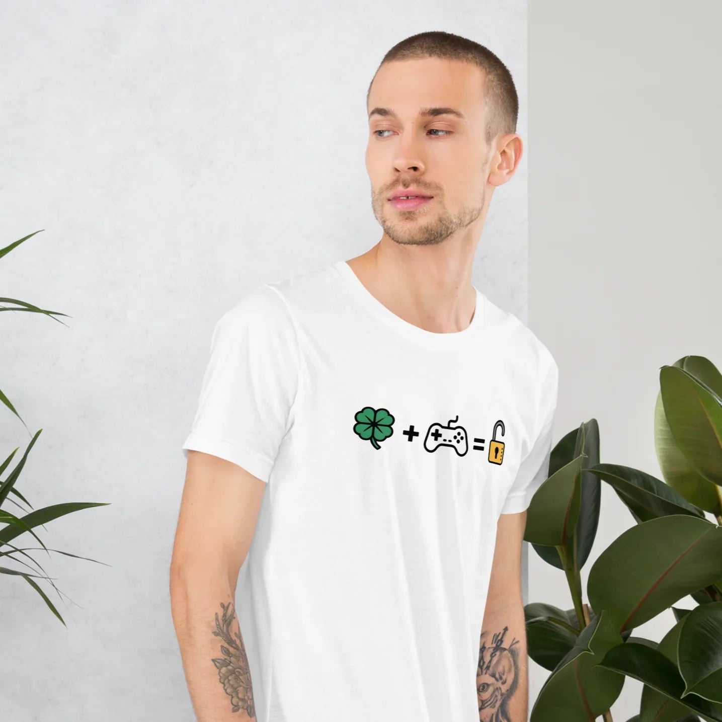 Gamer Luck Equation Shirt – Skill + Clover = Win Tee - RaZits