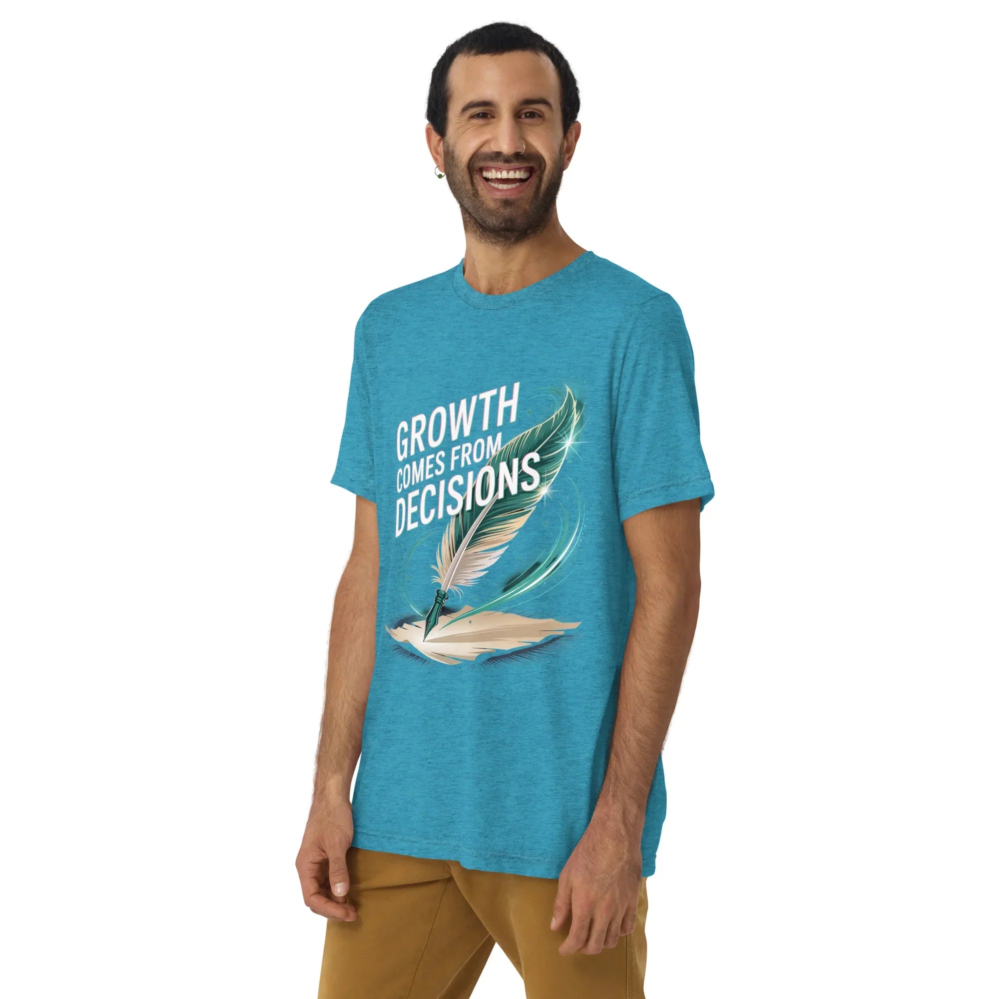 Growth Mindset T-Shirt – “Growth Comes From Decisions” Adventure Design - RaZits
