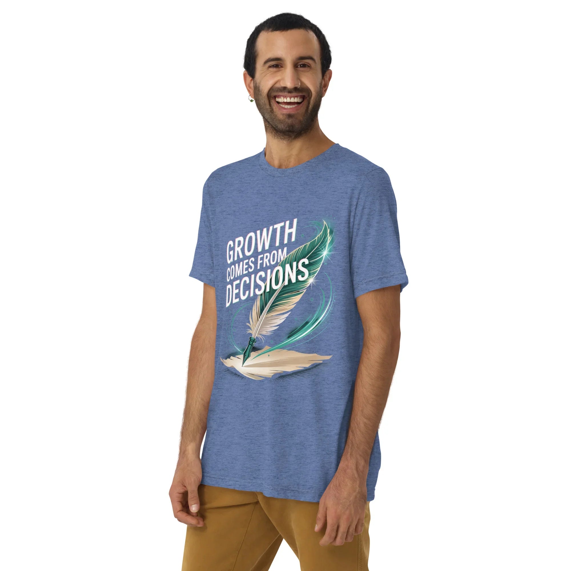 Growth Mindset T-Shirt – “Growth Comes From Decisions” Adventure Design - RaZits