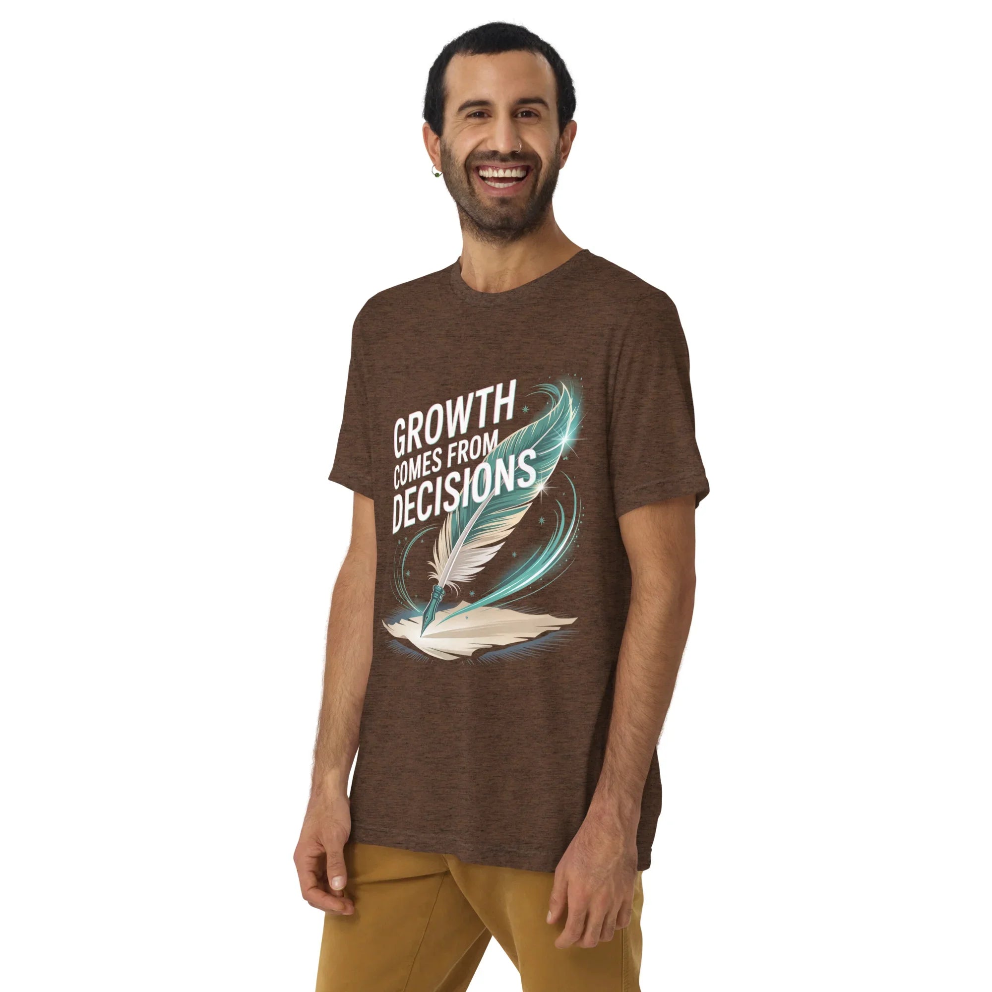 Growth Mindset T-Shirt – “Growth Comes From Decisions” Adventure Design - RaZits