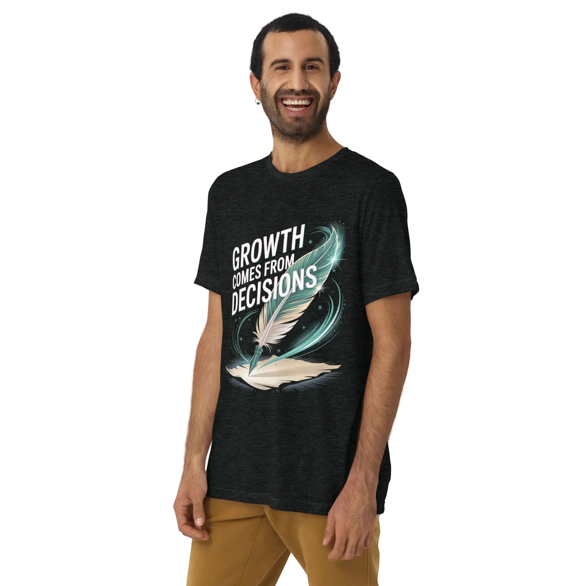 Growth Mindset T-Shirt – “Growth Comes From Decisions” Adventure Design - RaZits