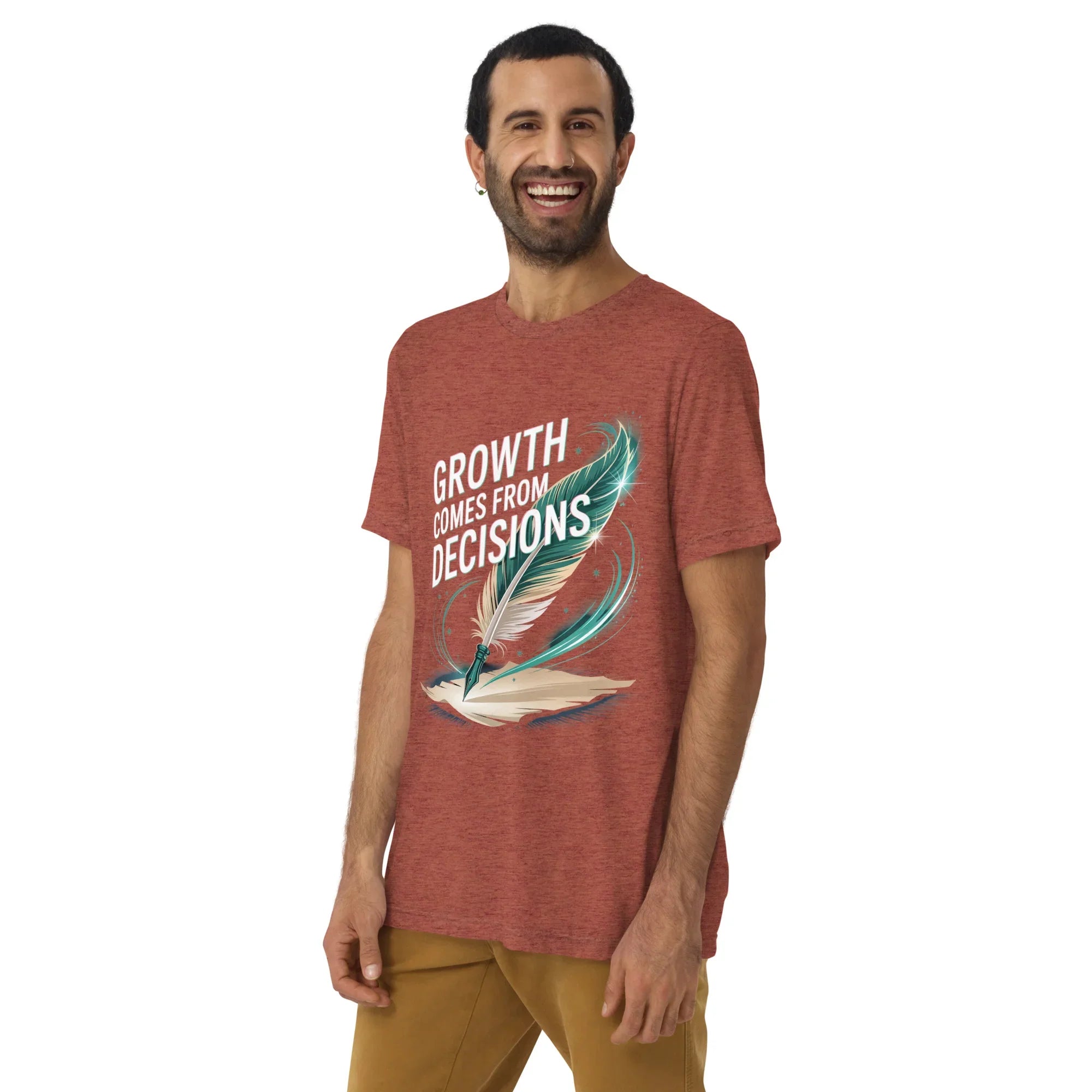 Growth Mindset T-Shirt – “Growth Comes From Decisions” Adventure Design - RaZits