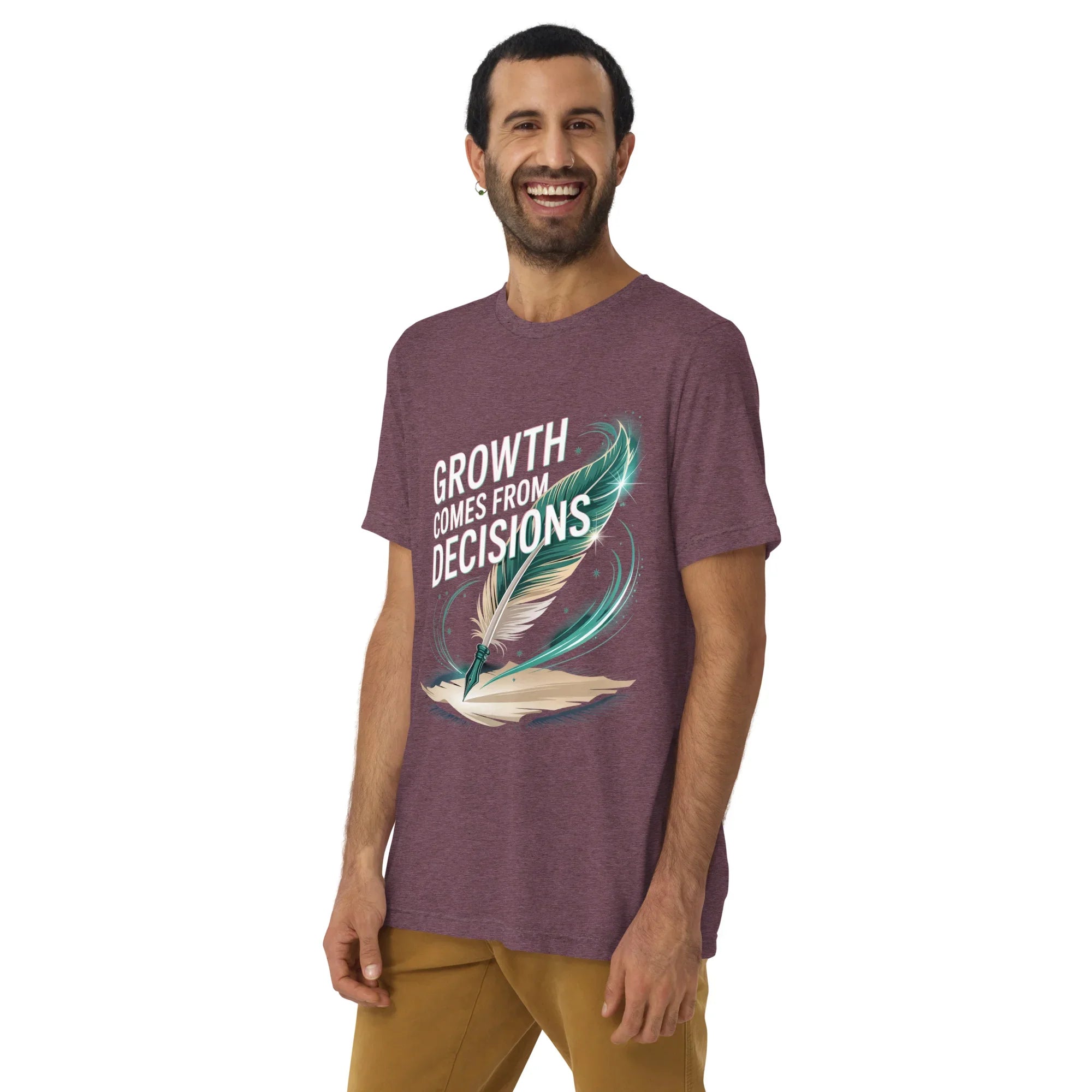 Growth Mindset T-Shirt – “Growth Comes From Decisions” Adventure Design - RaZits