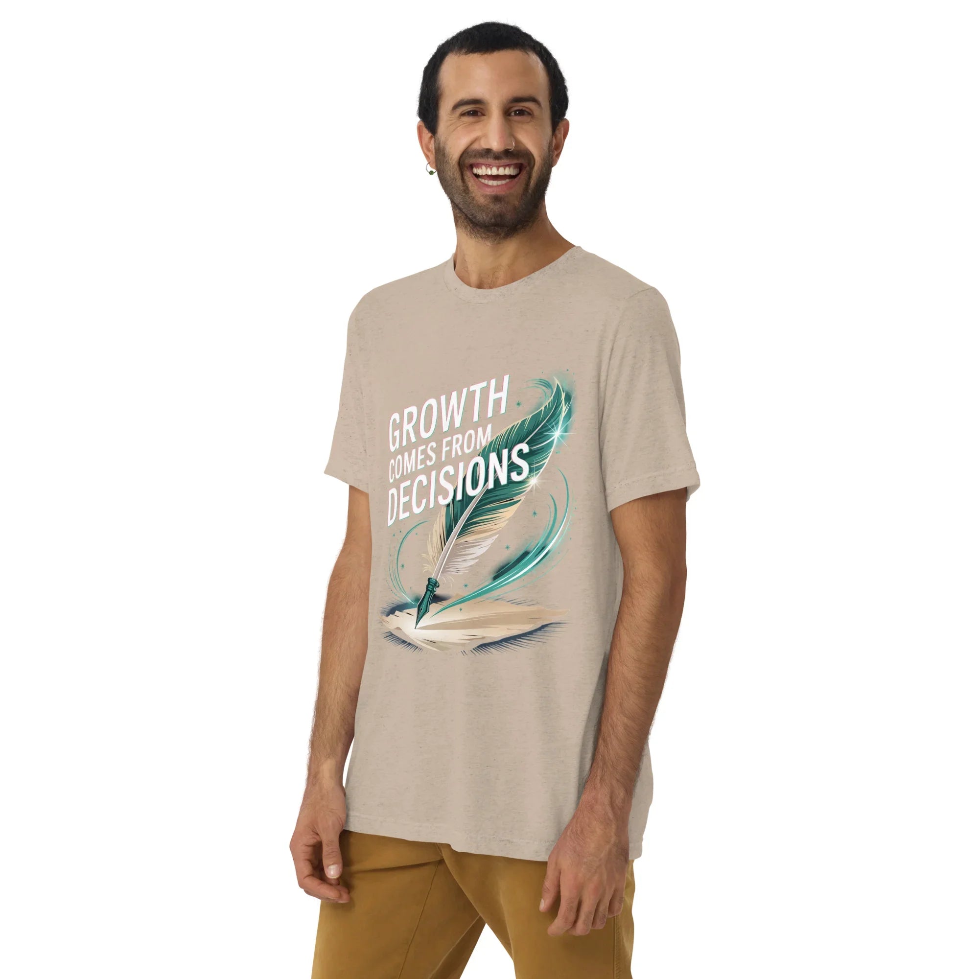 Growth Mindset T-Shirt – “Growth Comes From Decisions” Adventure Design - RaZits