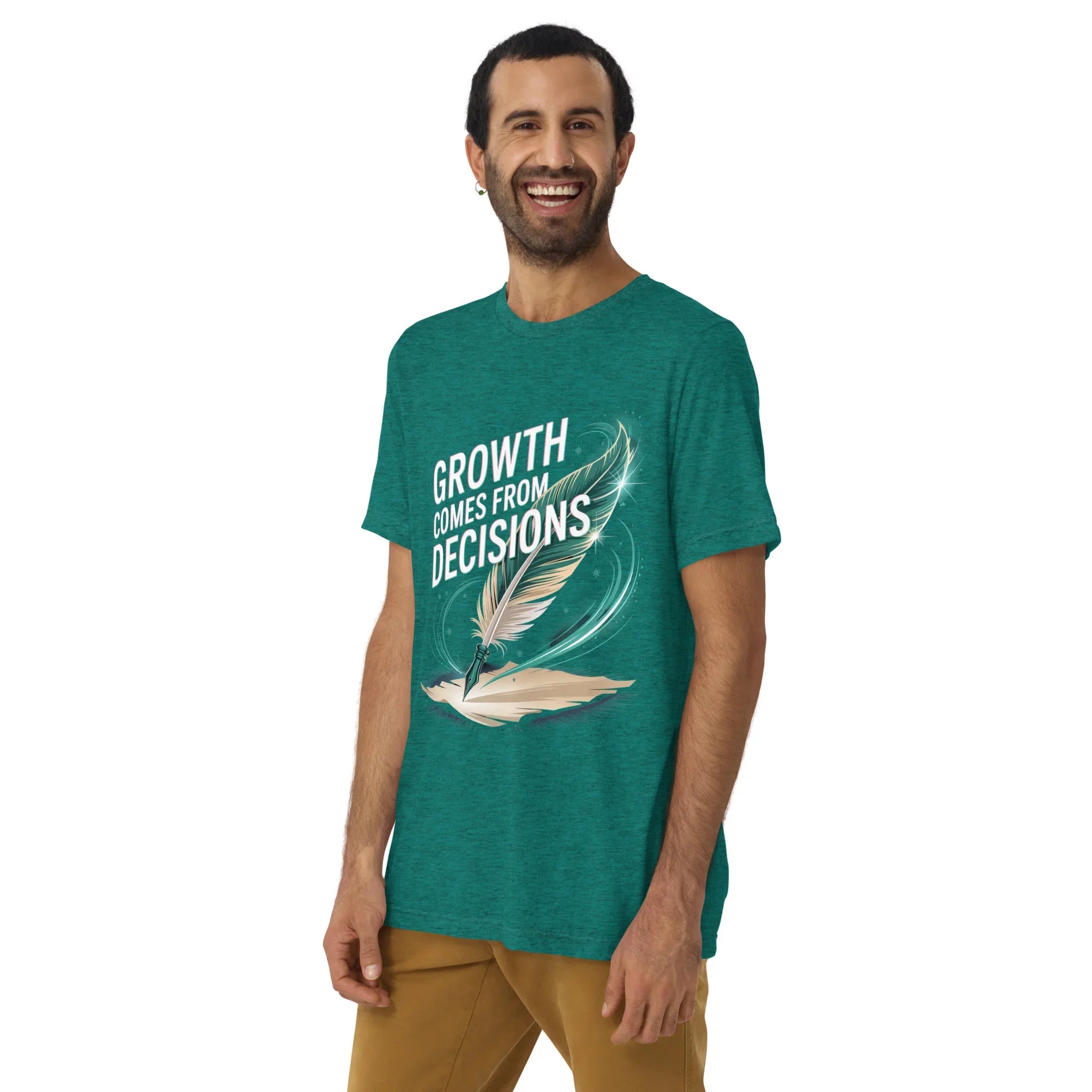 Growth Mindset T-Shirt – “Growth Comes From Decisions” Adventure Design - RaZits