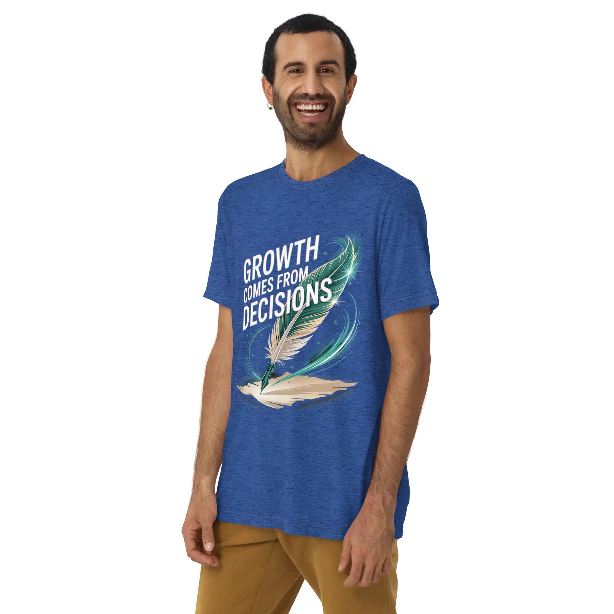 Growth Mindset T-Shirt – “Growth Comes From Decisions” Adventure Design - RaZits