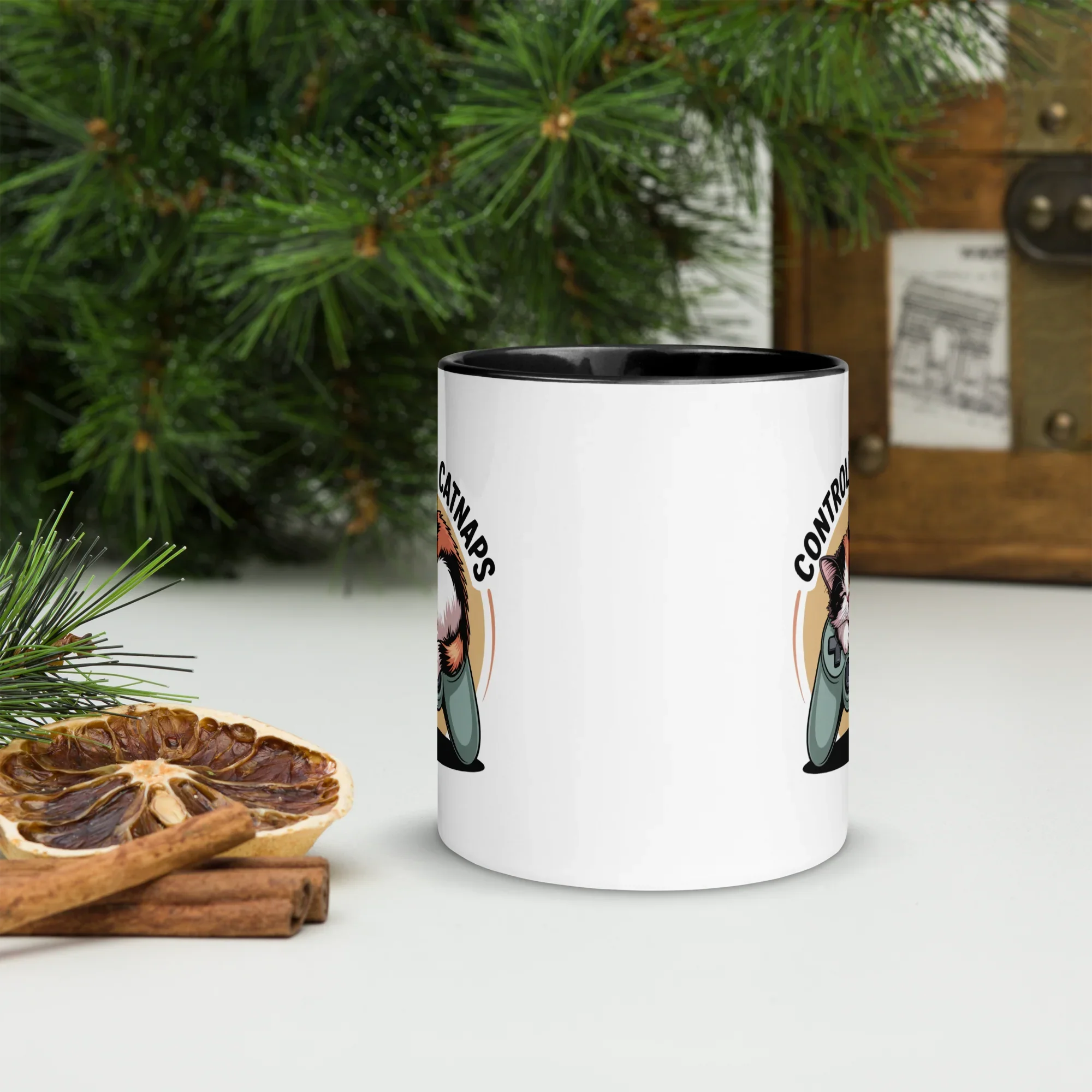 Controller & Catnaps Mug – Cozy Gamer Cat Design for Chill Gaming Sessions - RaZits