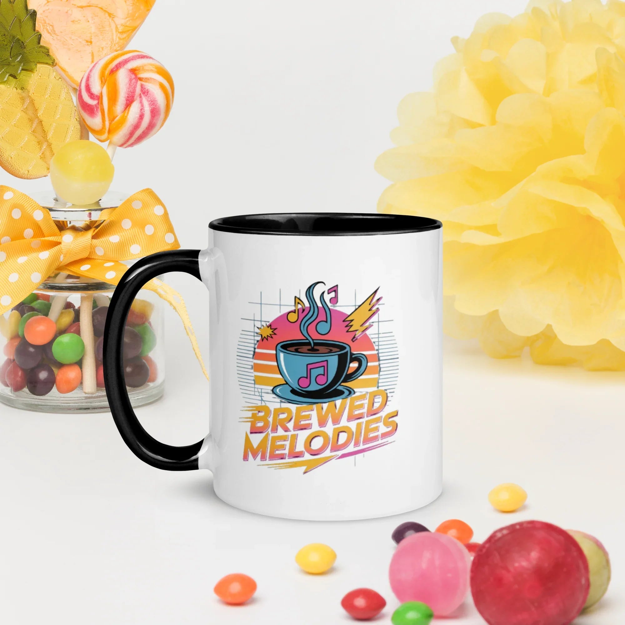 Brewed Melodies Mug – Retro Coffee Vibes for Music Lovers - RaZits