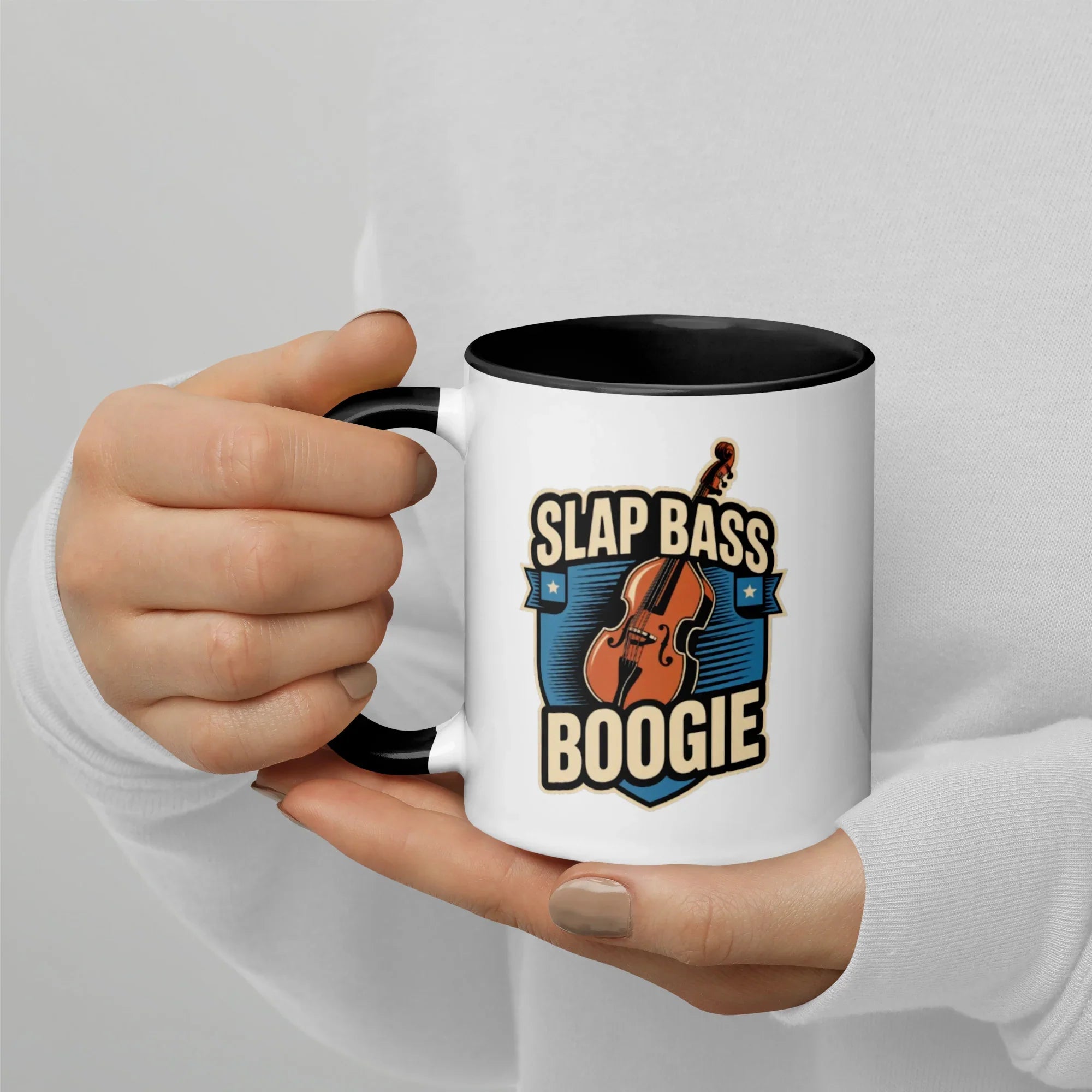 Slap Bass Boogie Retro Bass Ceramic Mug - RaZits