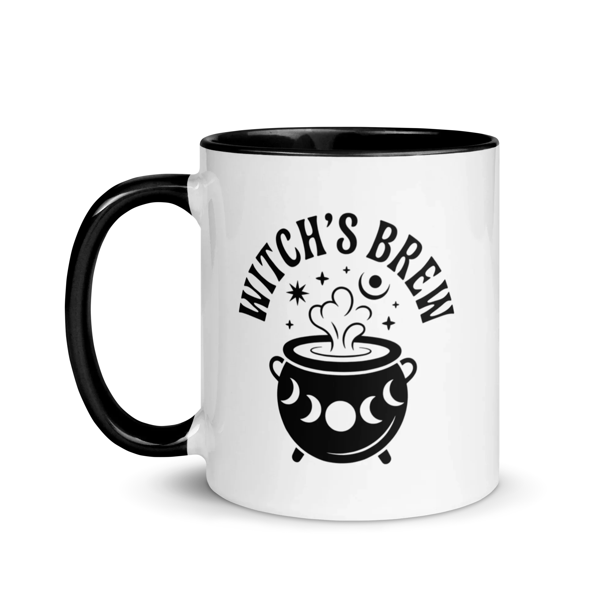 Witch’s Brew Ceramic Mug – Moon Cauldron Design - RaZits