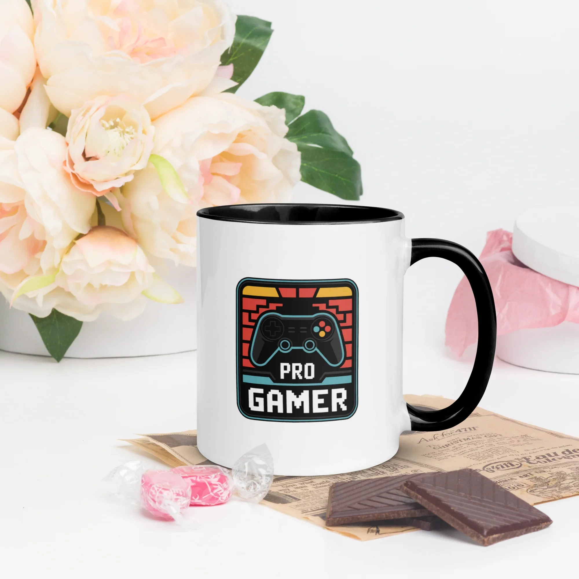 Pro Gamer Mug – Retro Pixel Controller Design for Competitive Players - RaZits