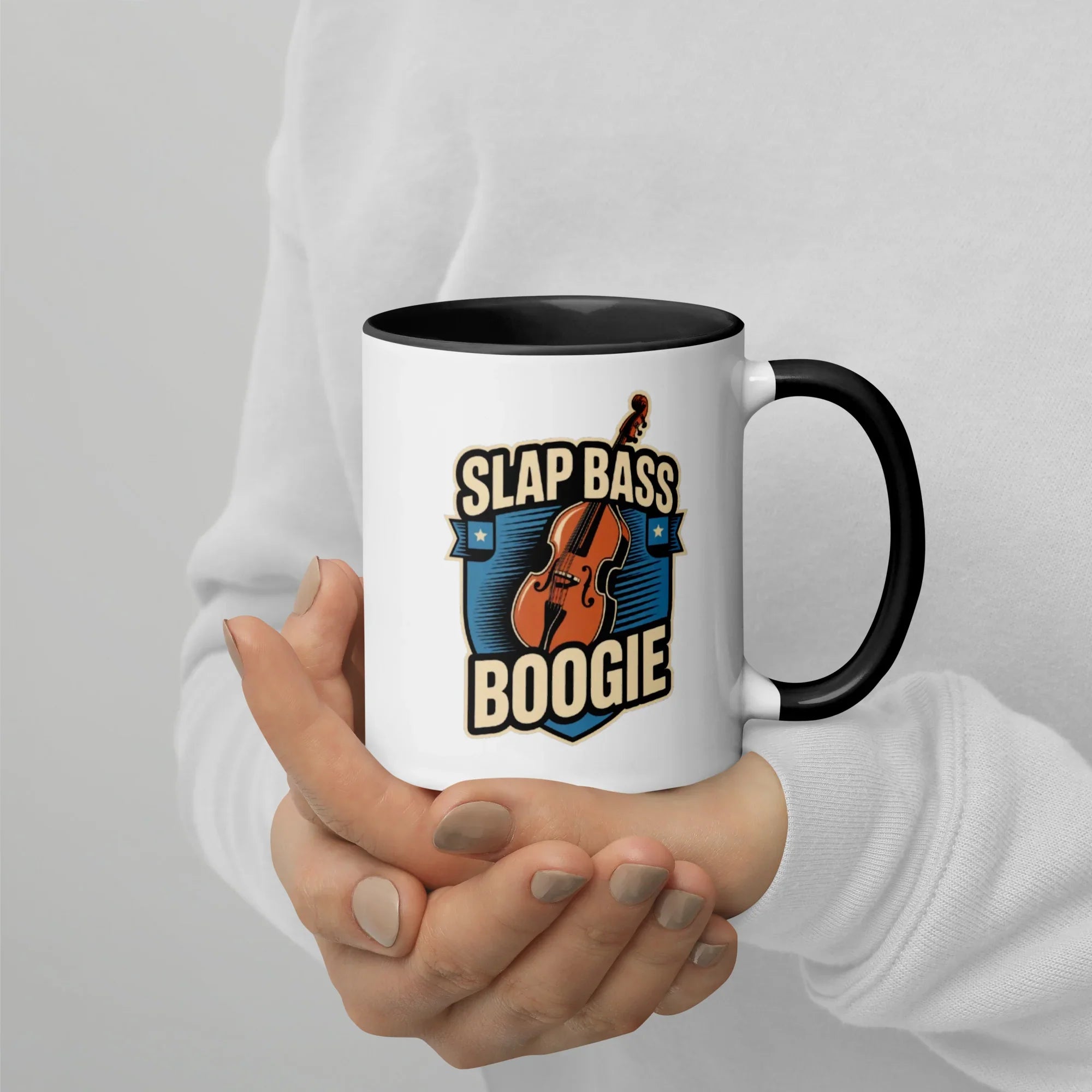 Slap Bass Boogie Retro Bass Ceramic Mug - RaZits