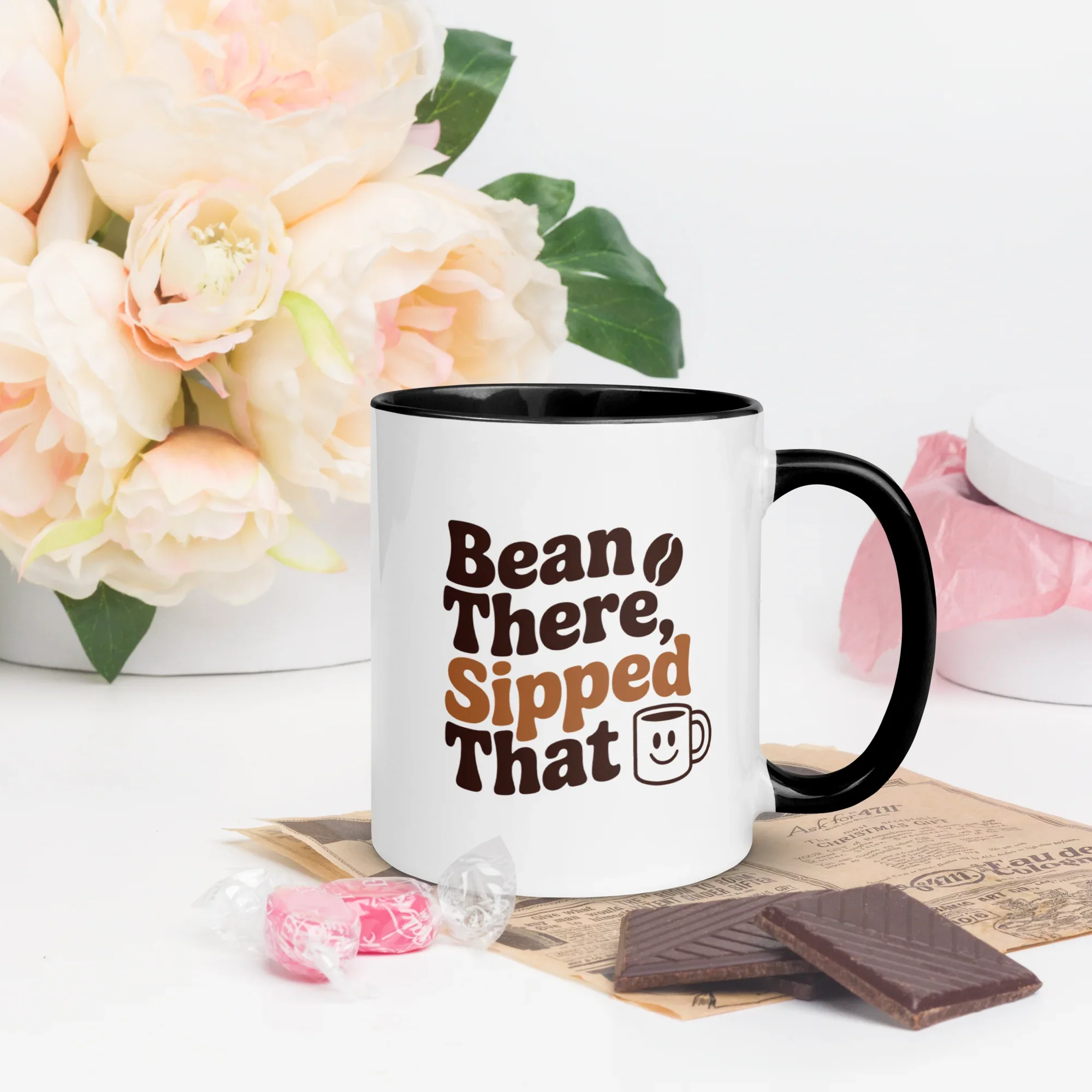 Bean There, Sipped That Ceramic Coffee Mug - RaZits