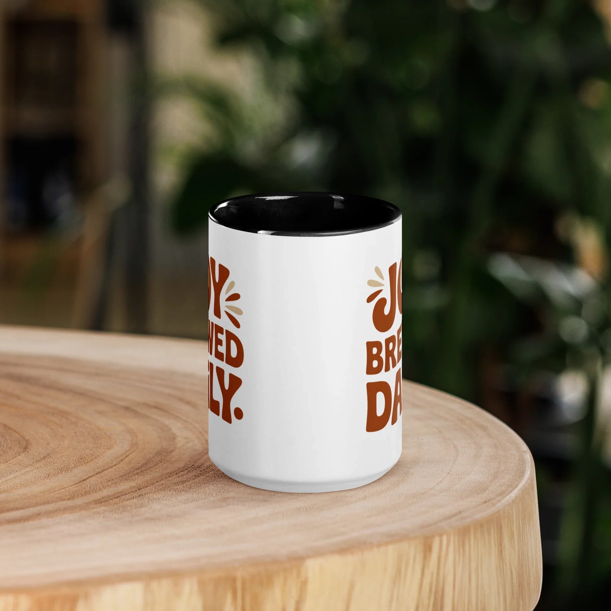 Joy Brewed Daily Ceramic Coffee Mug - RaZits
