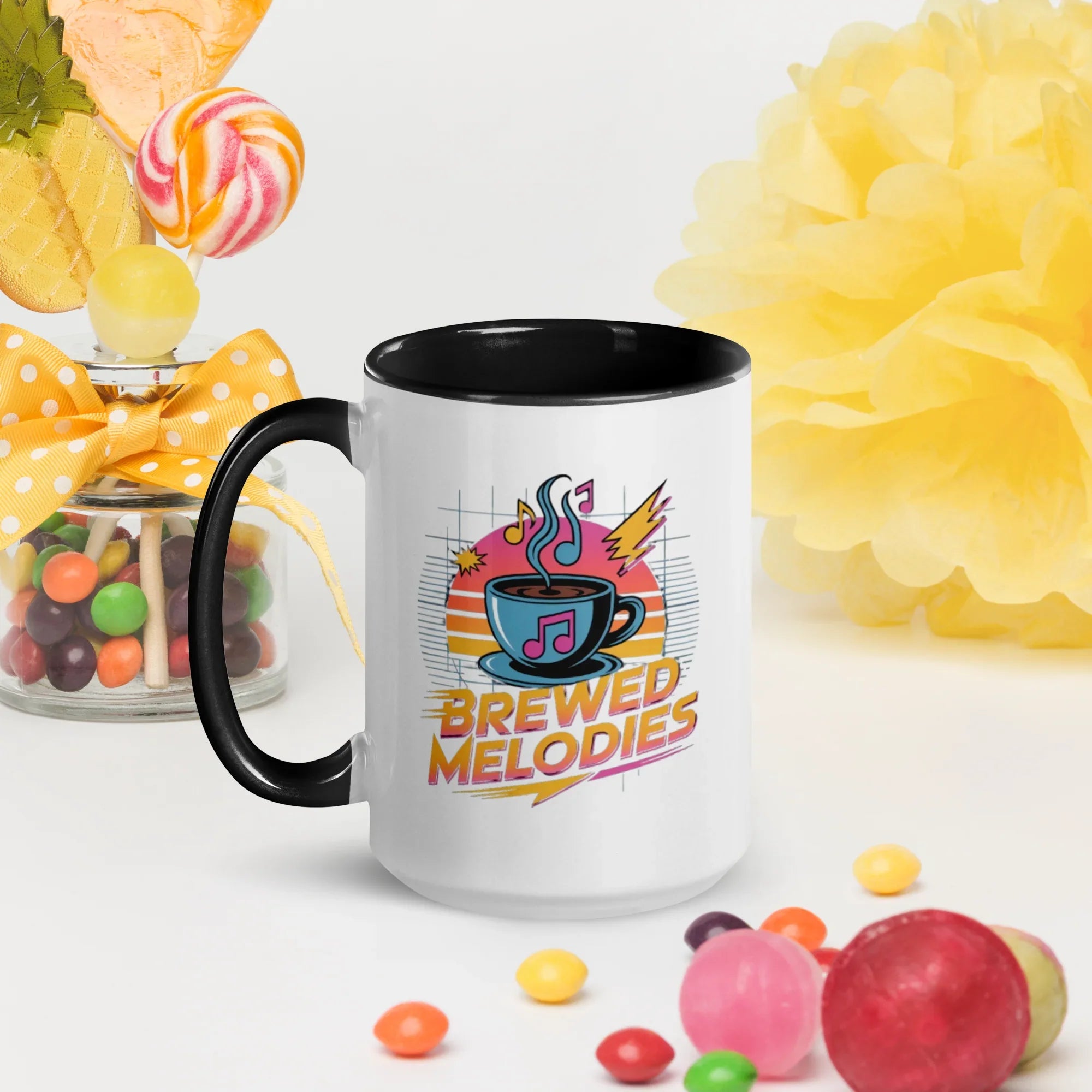 Brewed Melodies Mug – Retro Coffee Vibes for Music Lovers - RaZits