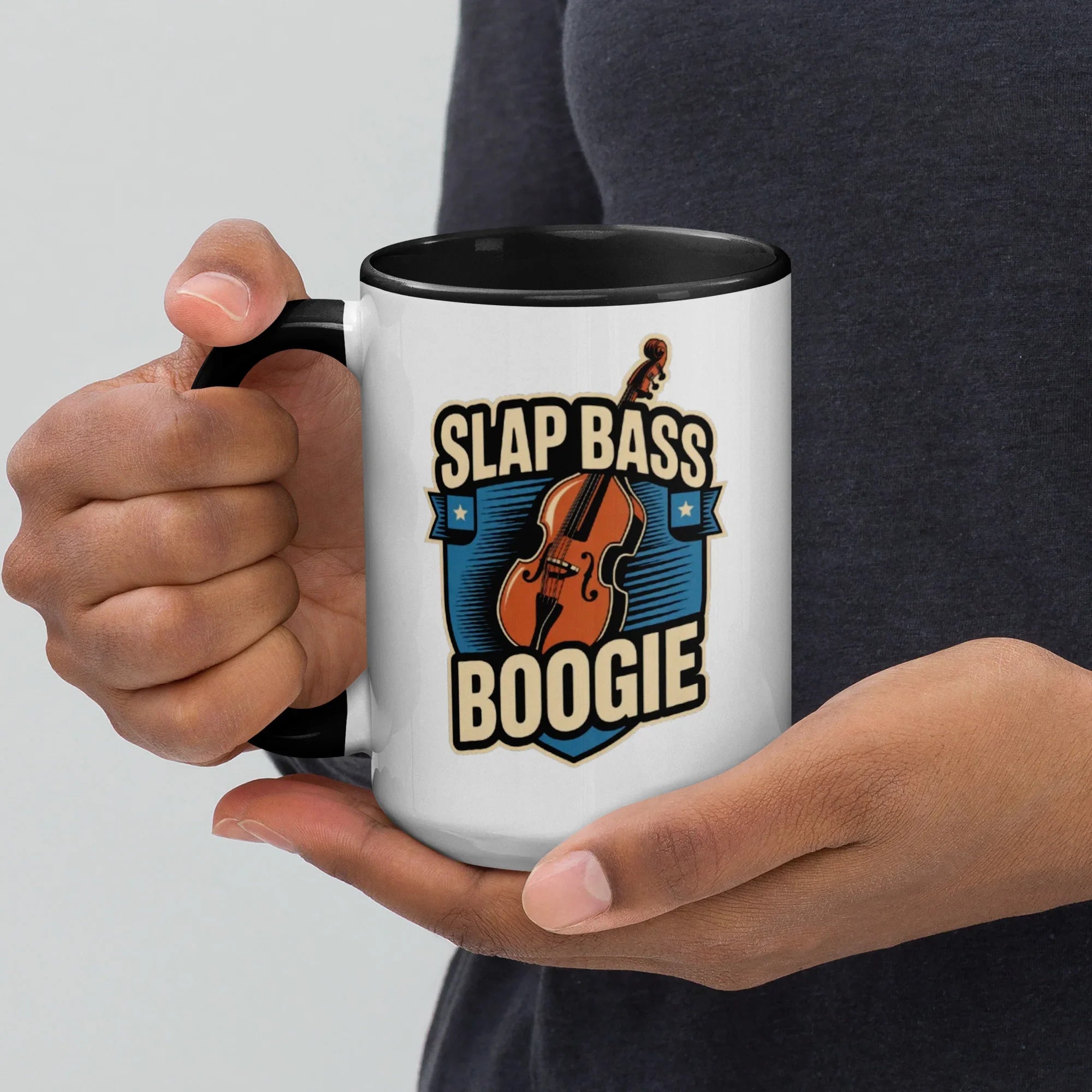 Slap Bass Boogie Retro Bass Ceramic Mug - RaZits