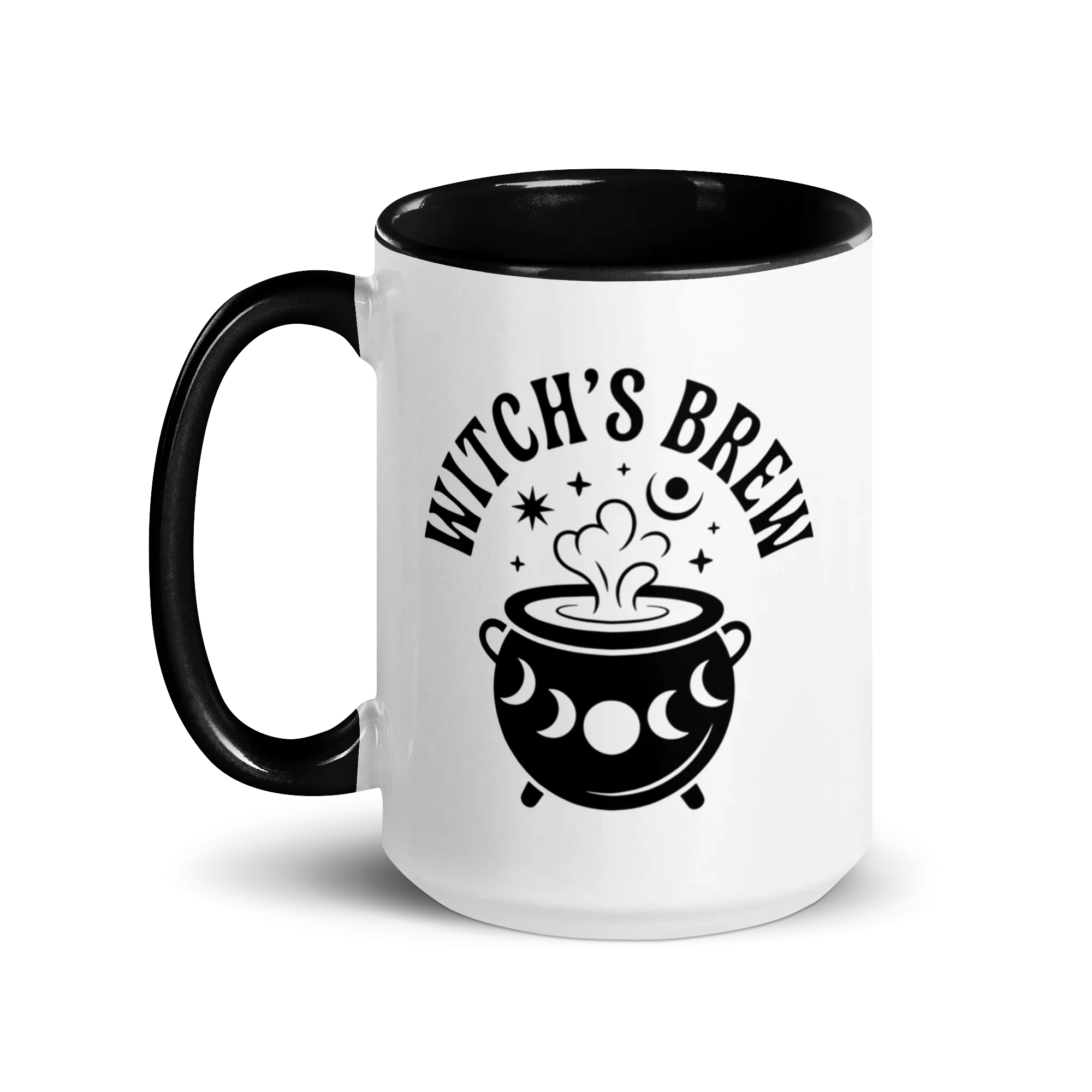 Witch’s Brew Ceramic Mug – Moon Cauldron Design - RaZits