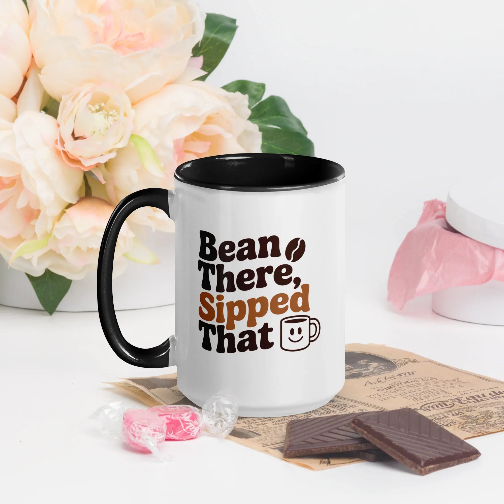 Bean There, Sipped That Ceramic Coffee Mug - RaZits
