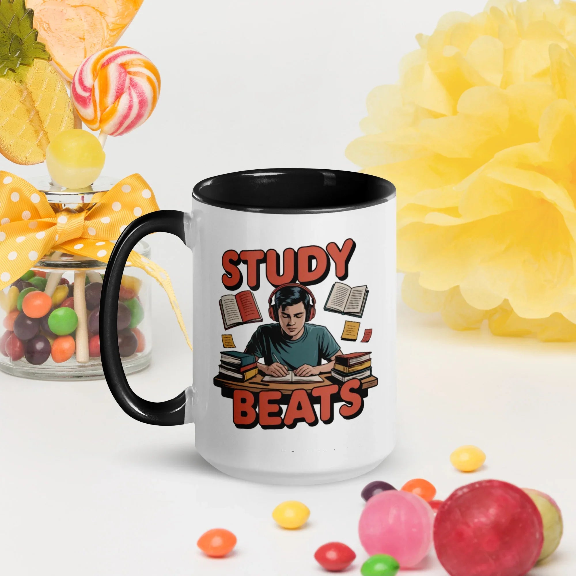 Study Beats Focus-Mode Ceramic Mug - RaZits