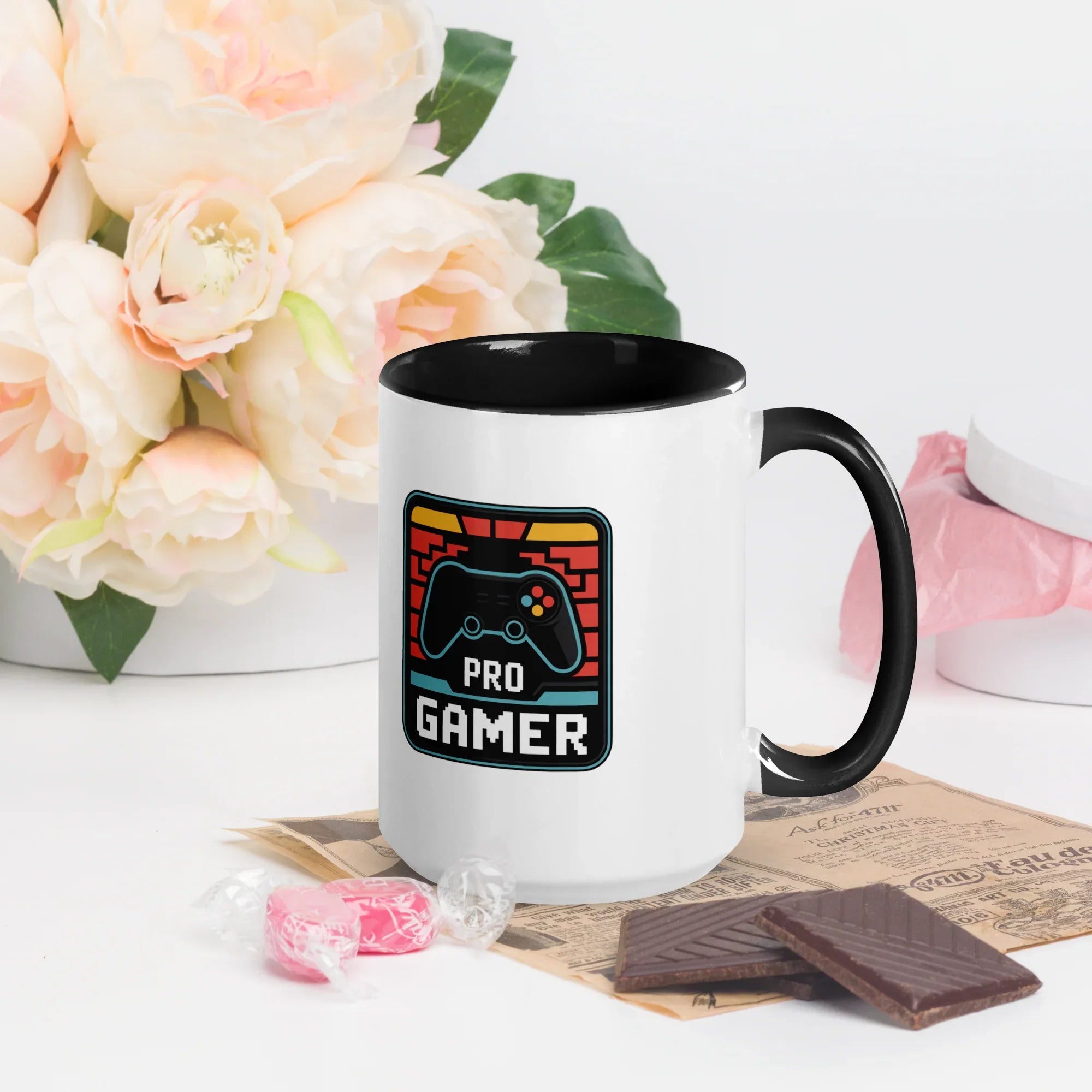 Pro Gamer Mug – Retro Pixel Controller Design for Competitive Players - RaZits