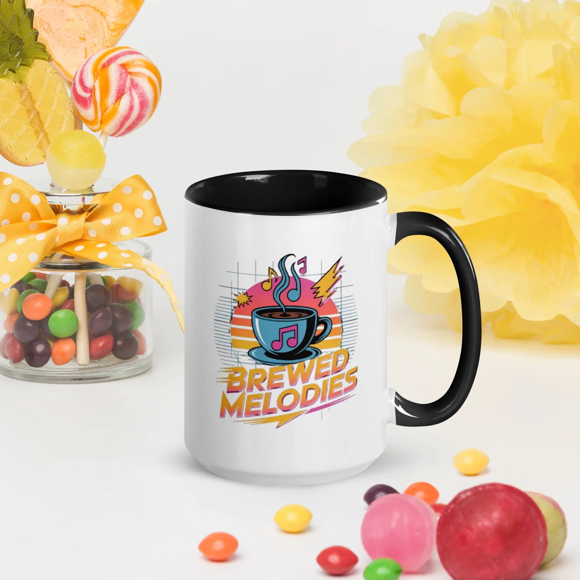 Brewed Melodies Mug – Retro Coffee Vibes for Music Lovers - RaZits