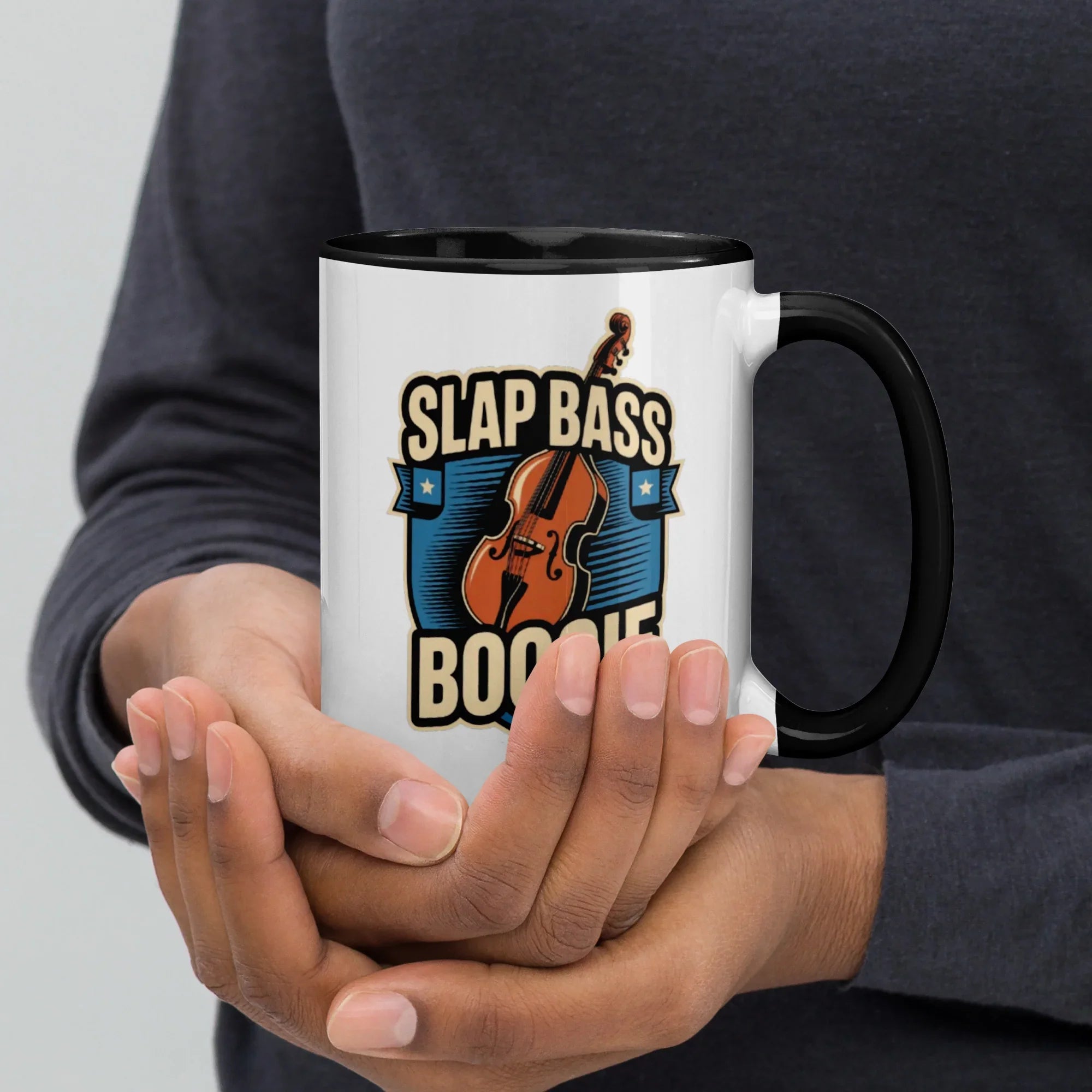 Slap Bass Boogie Retro Bass Ceramic Mug - RaZits