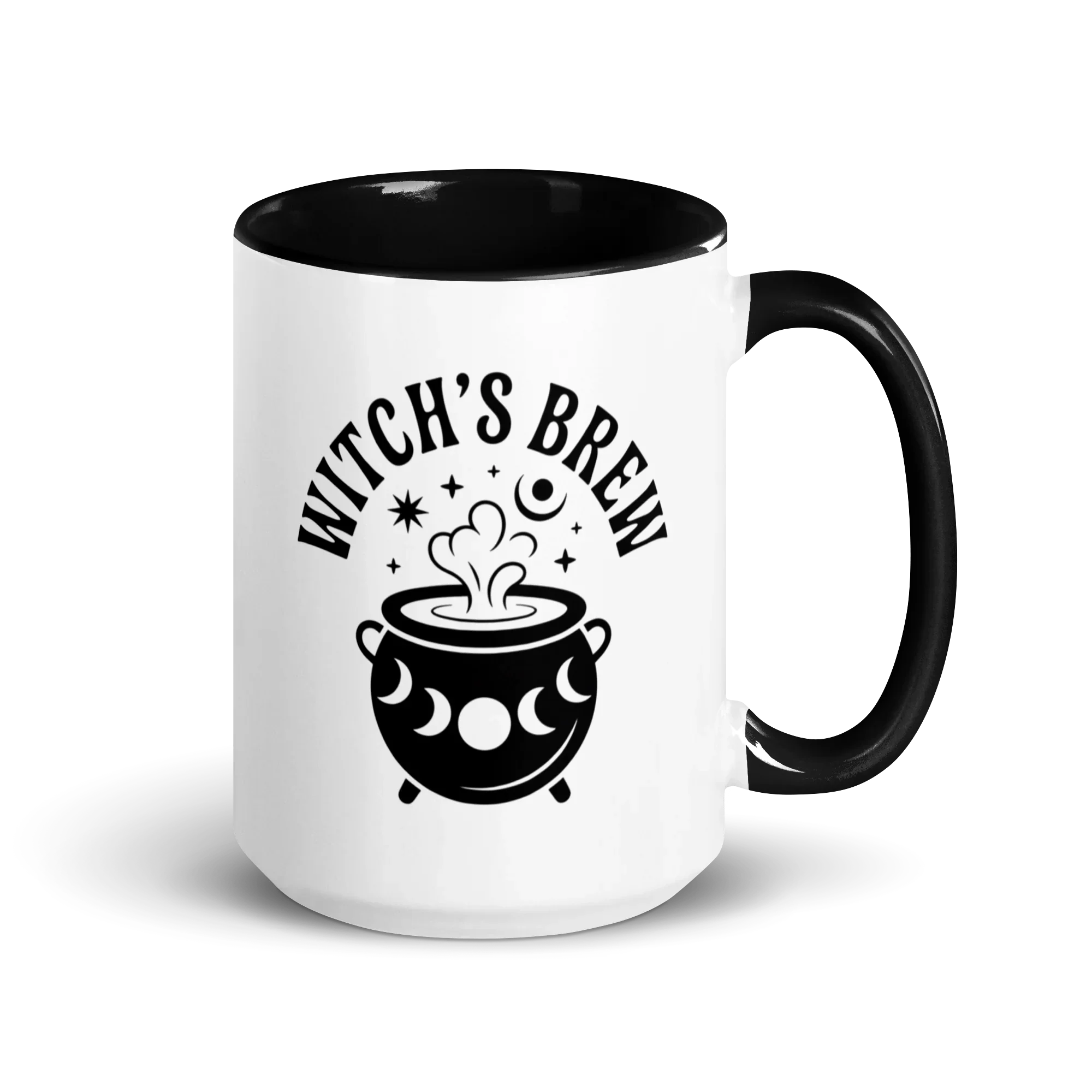 Witch’s Brew Ceramic Mug – Moon Cauldron Design - RaZits