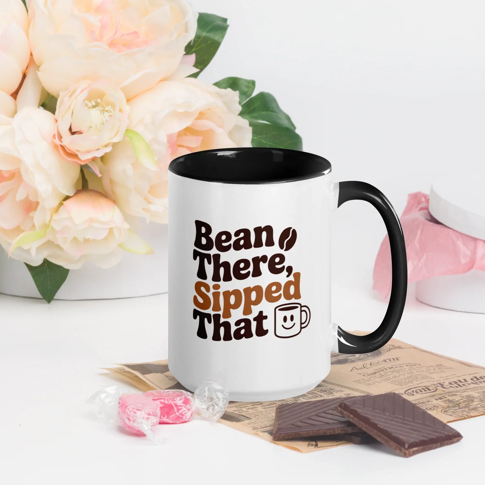 Bean There, Sipped That Ceramic Coffee Mug - RaZits