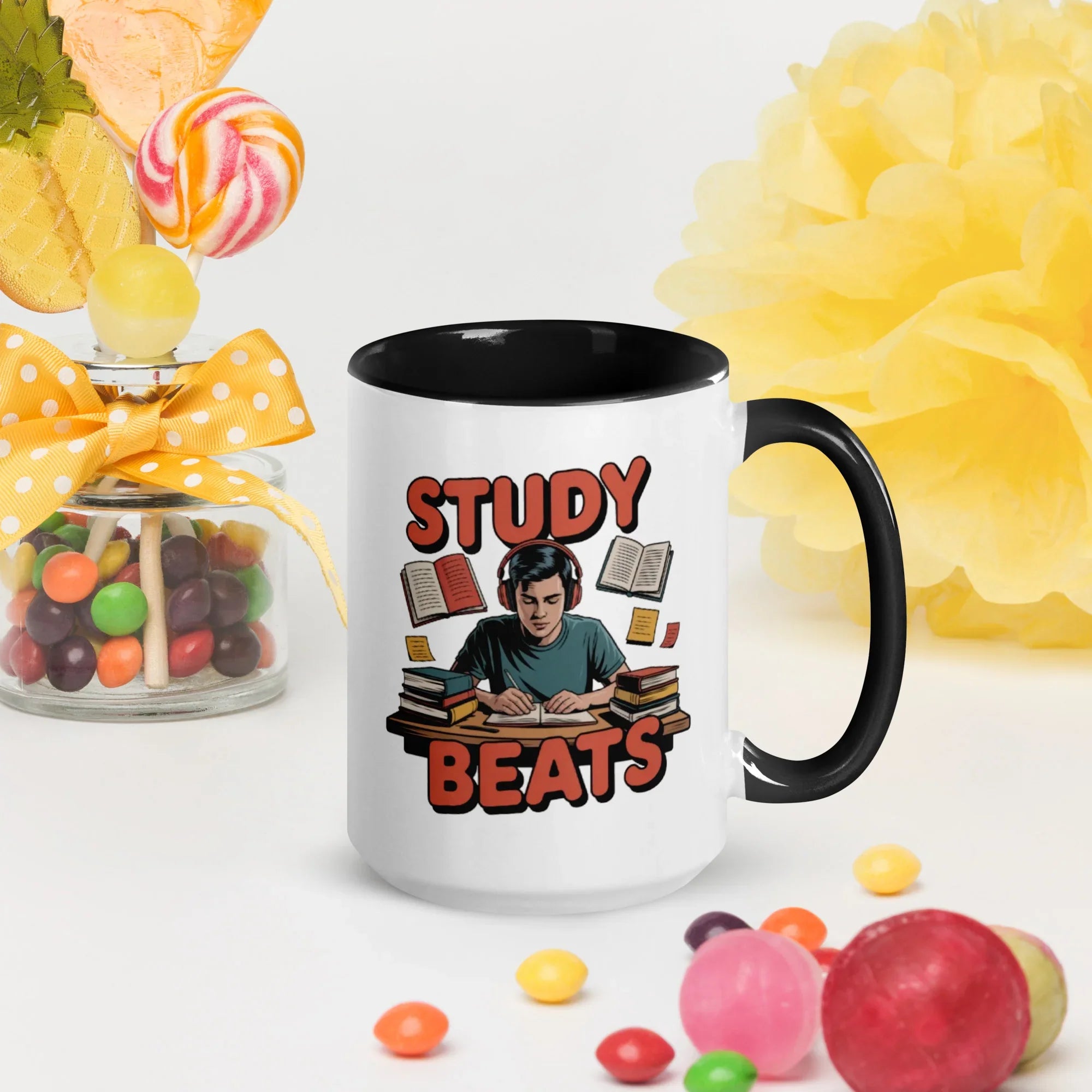 Study Beats Focus-Mode Ceramic Mug - RaZits