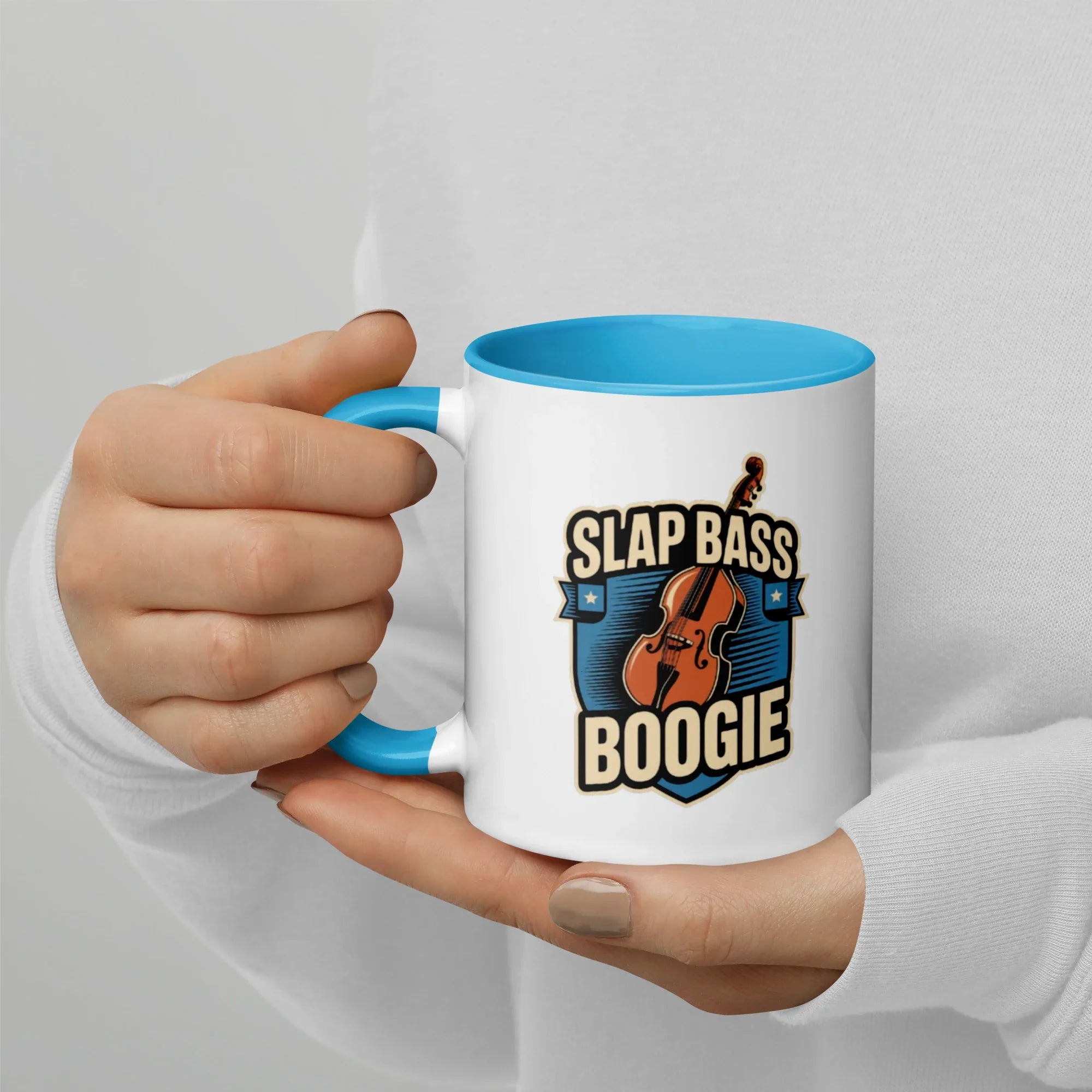 Slap Bass Boogie Retro Bass Ceramic Mug - RaZits