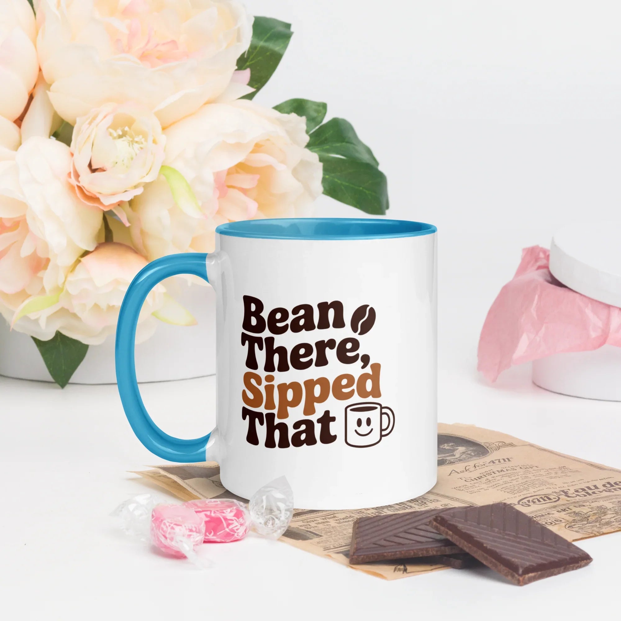 Bean There, Sipped That Ceramic Coffee Mug - RaZits