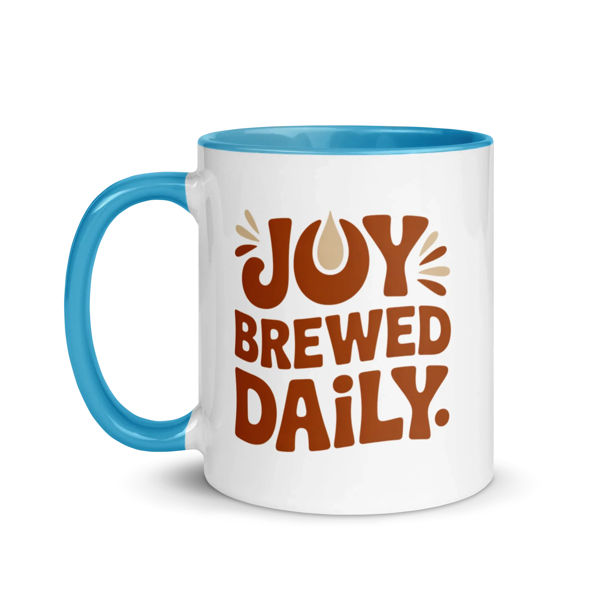 Joy Brewed Daily Ceramic Coffee Mug - RaZits