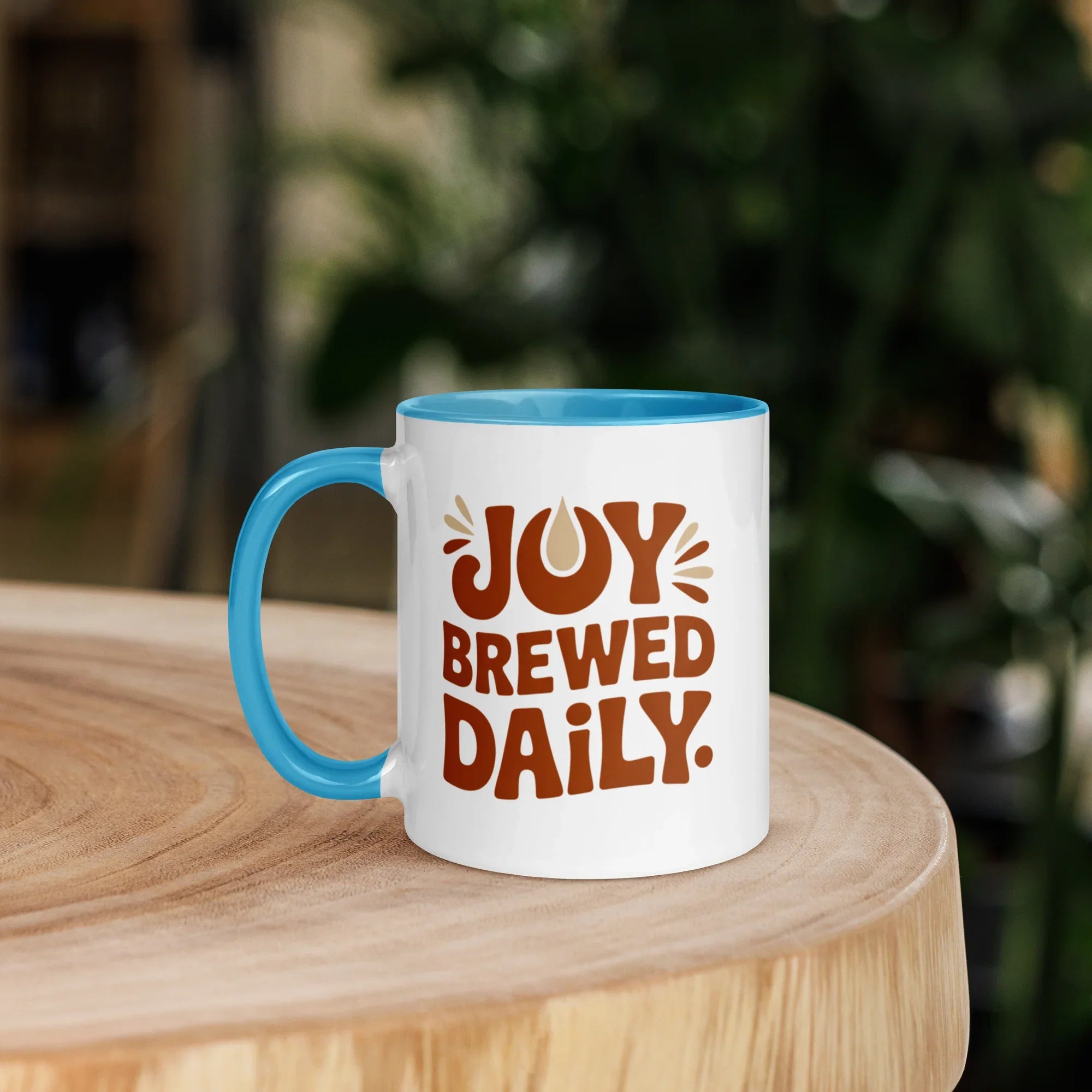 Joy Brewed Daily Ceramic Coffee Mug - RaZits