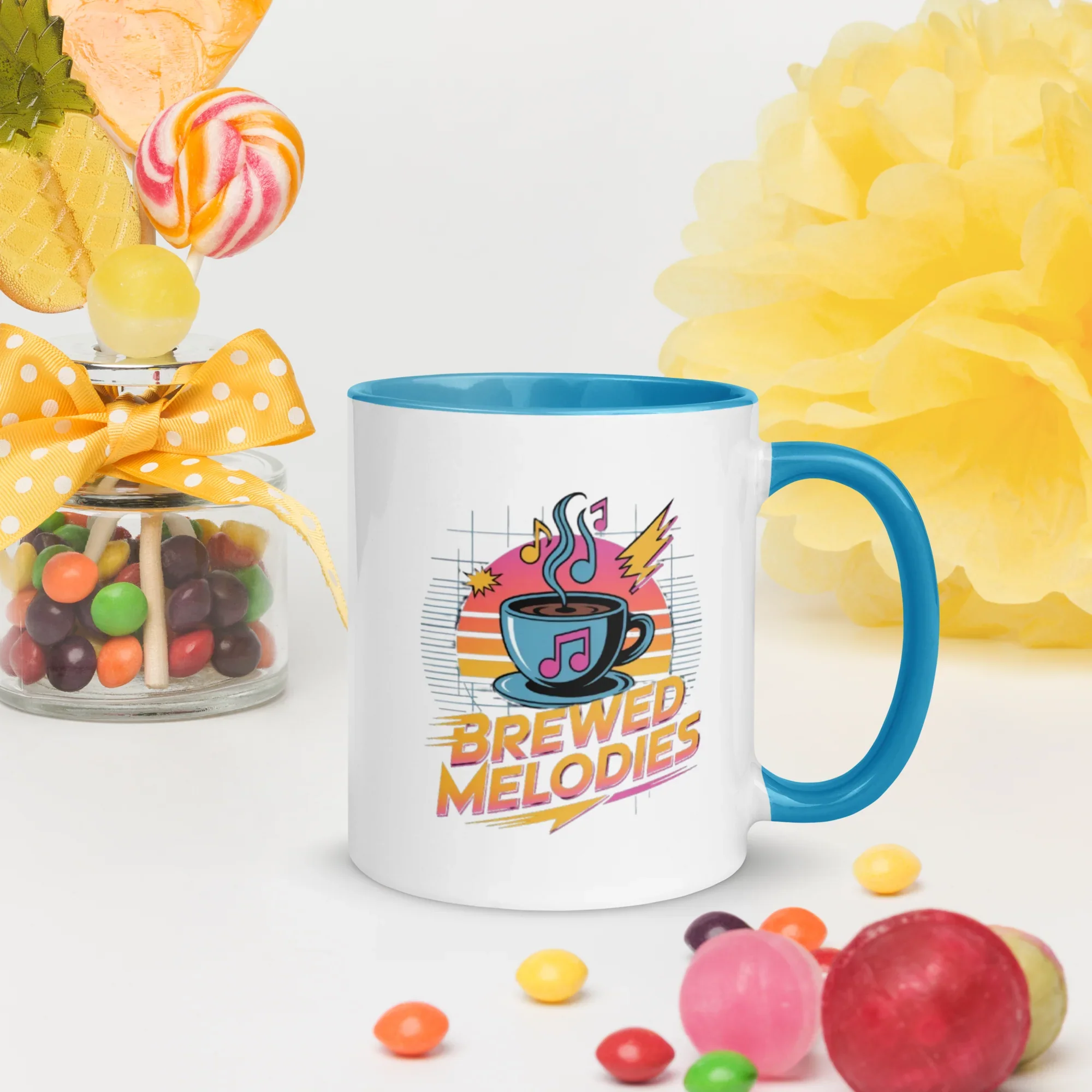 Brewed Melodies Mug – Retro Coffee Vibes for Music Lovers - RaZits