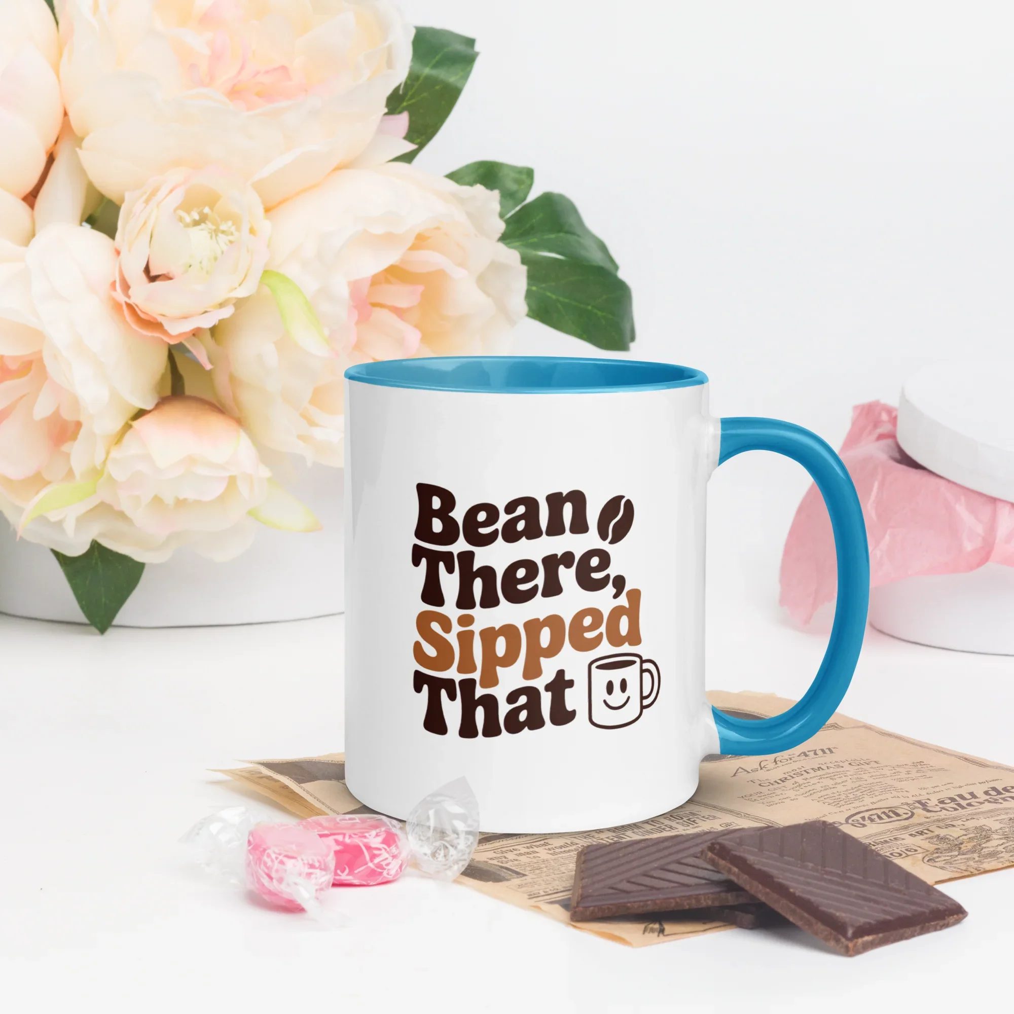 Bean There, Sipped That Ceramic Coffee Mug - RaZits