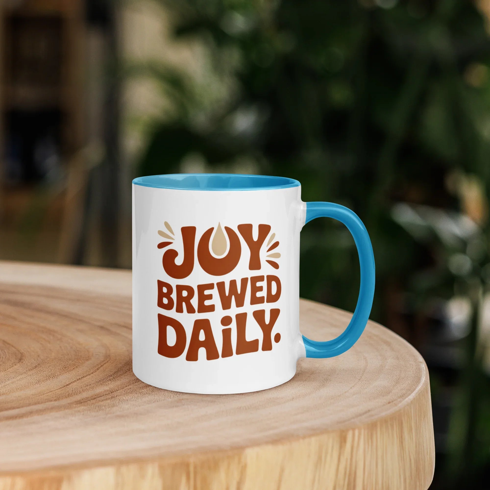 Joy Brewed Daily Ceramic Coffee Mug - RaZits