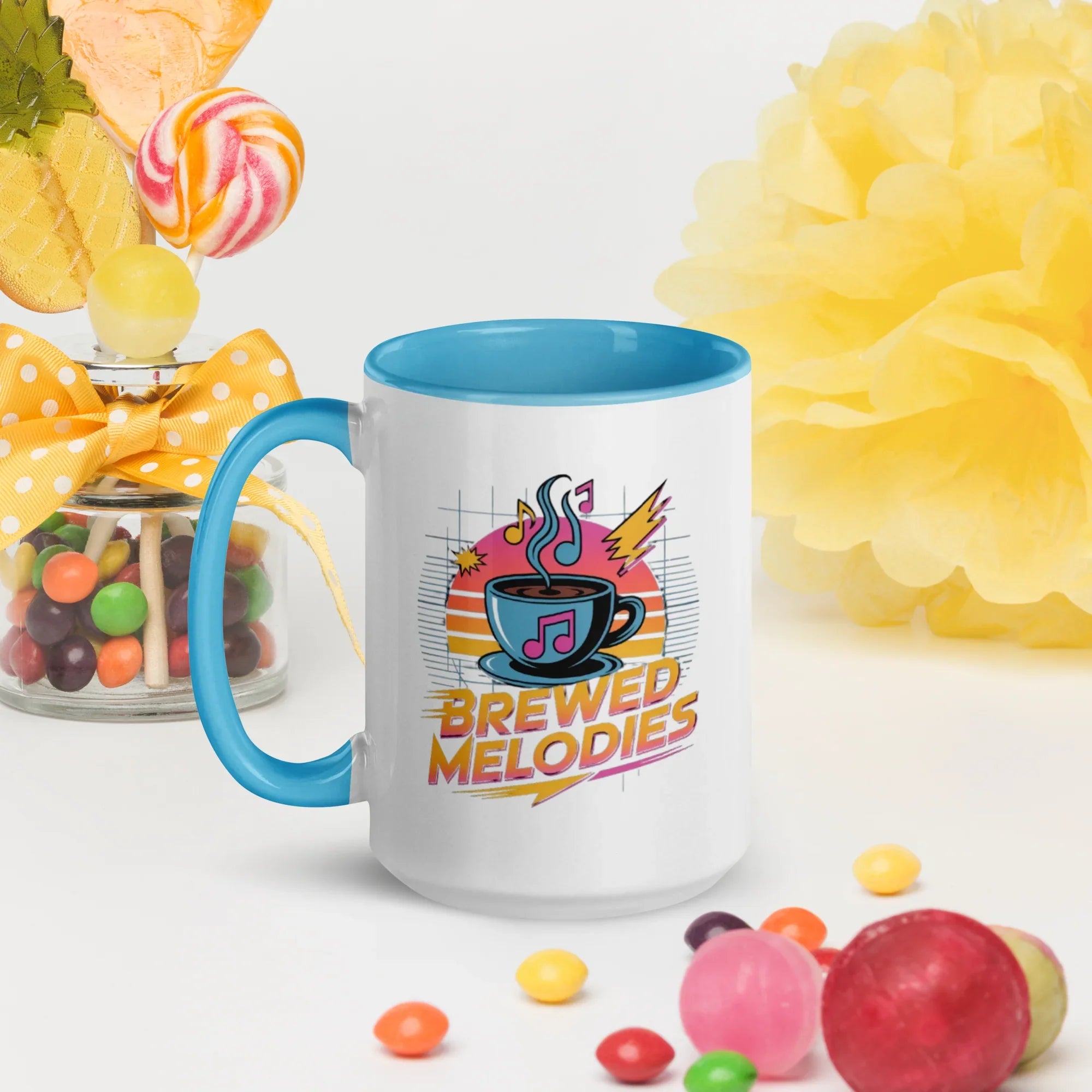 Brewed Melodies Mug – Retro Coffee Vibes for Music Lovers - RaZits