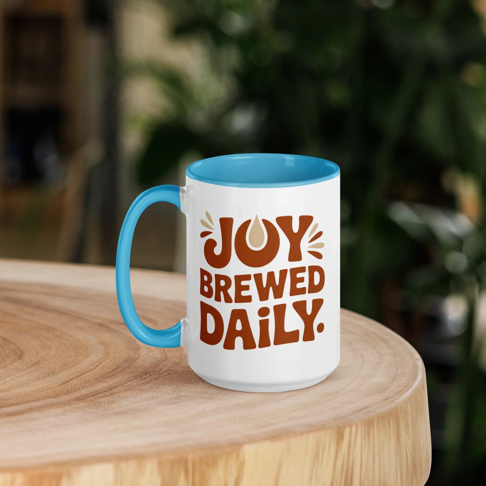 Joy Brewed Daily Ceramic Coffee Mug - RaZits