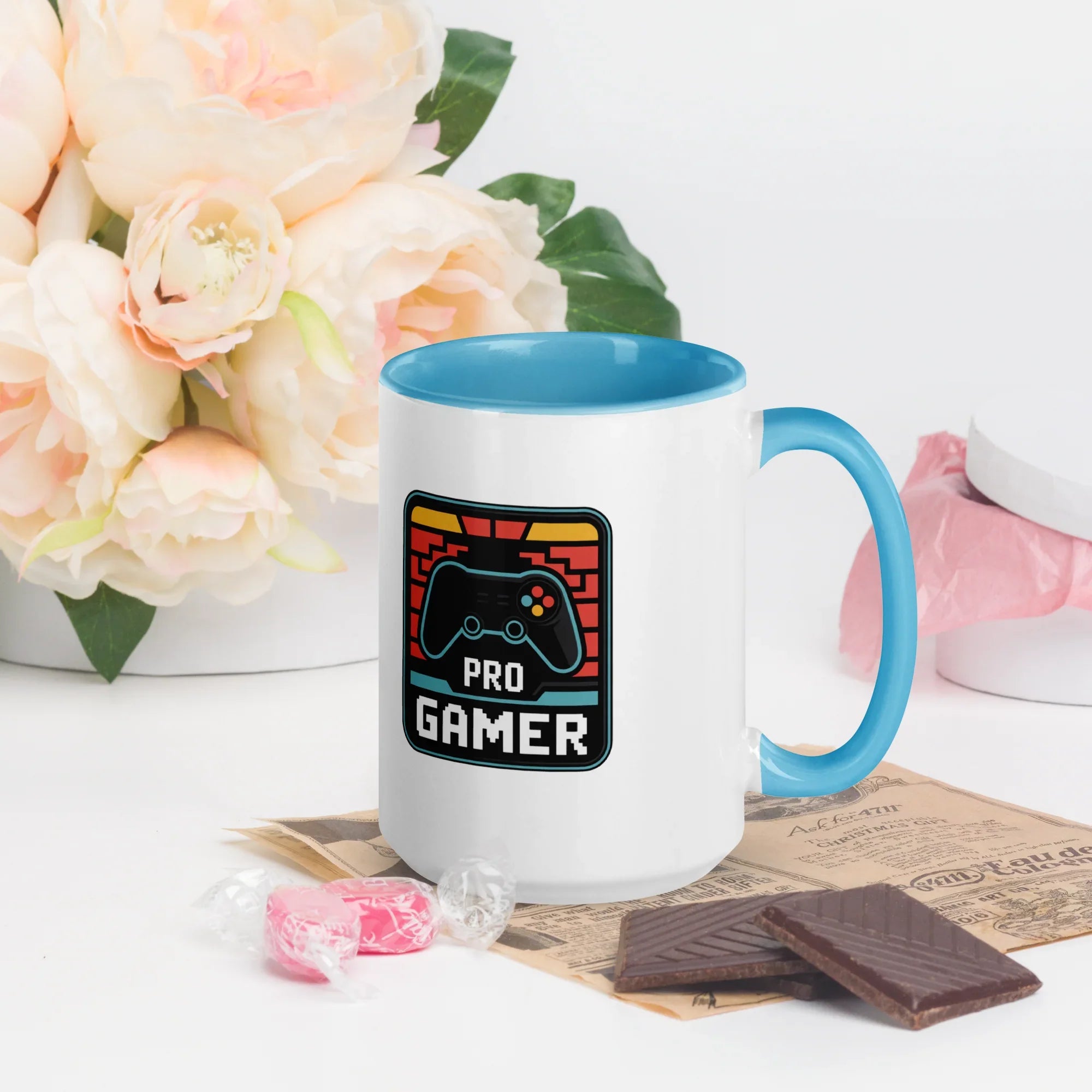 Pro Gamer Mug – Retro Pixel Controller Design for Competitive Players - RaZits