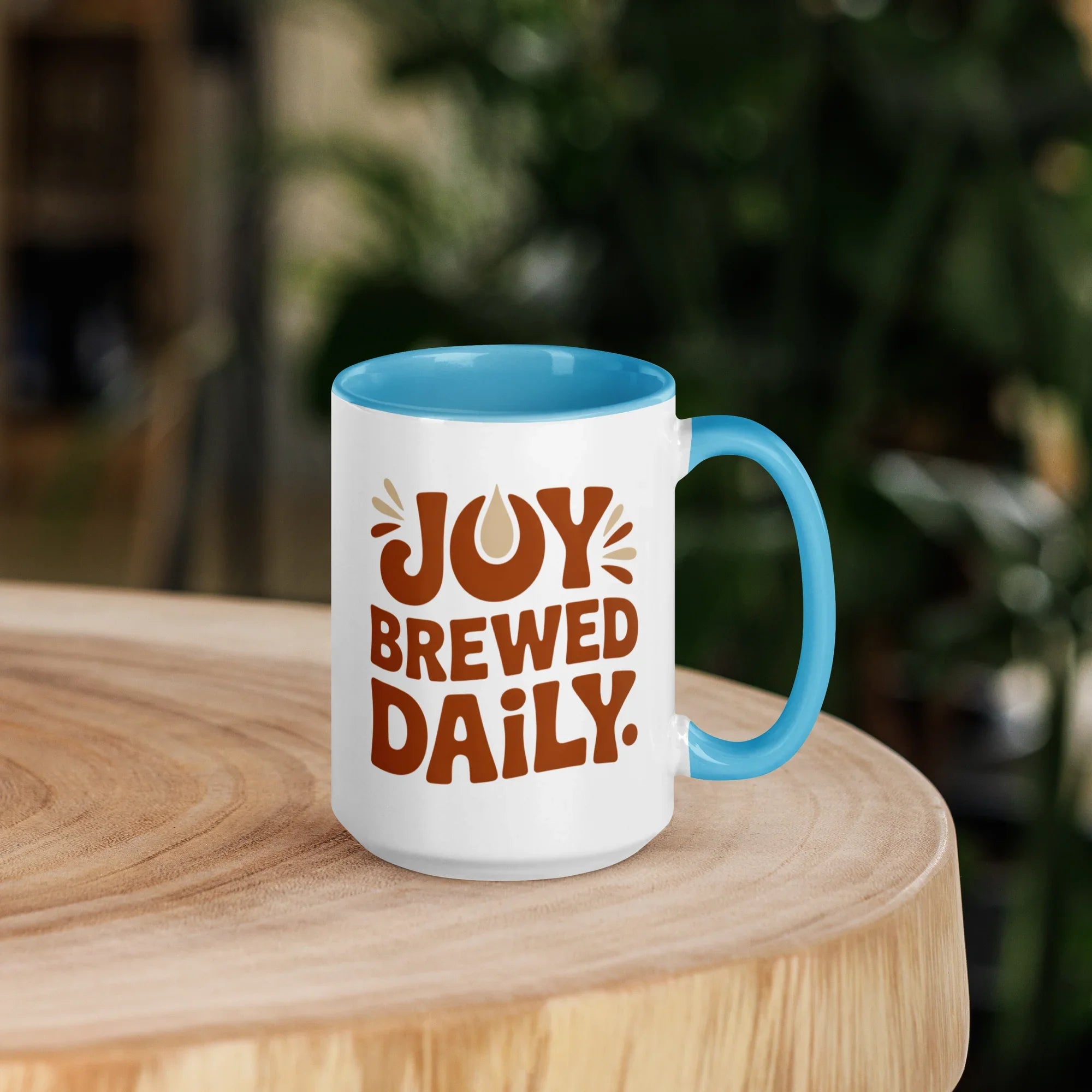 Joy Brewed Daily Ceramic Coffee Mug - RaZits